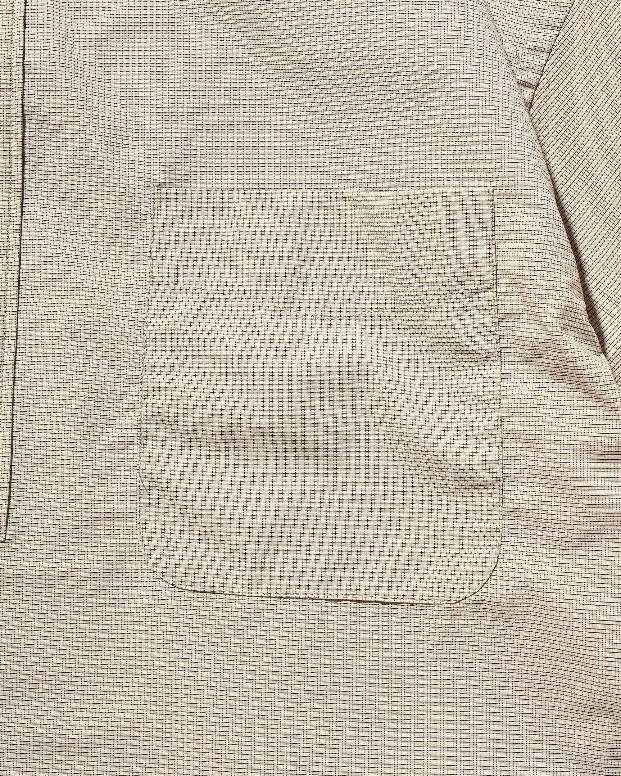 【4.25 SAT 20:00- IN STOCK】MINI PLAID S/S PULLOVER SHIRT (BEIGE)