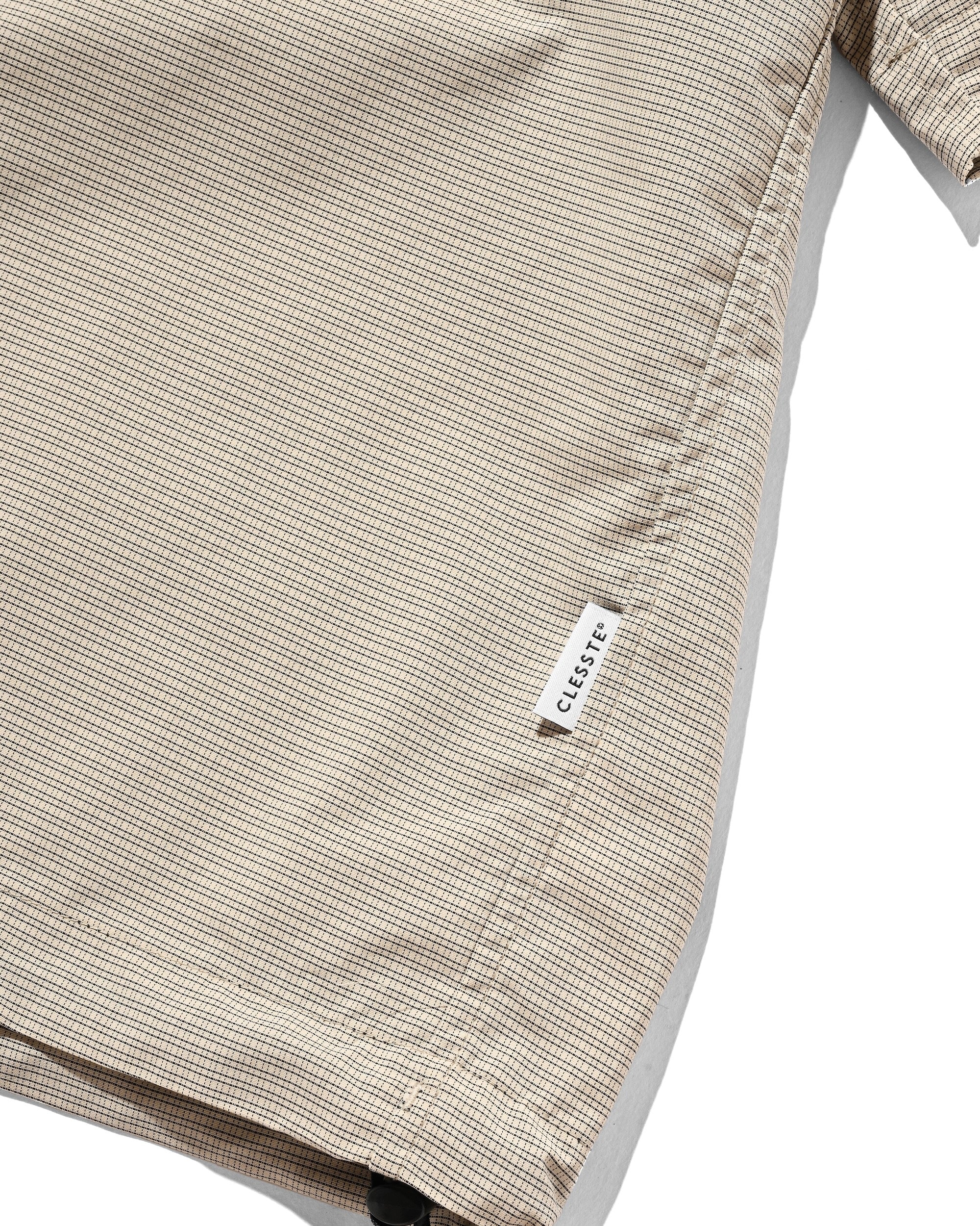 【4.25 SAT 20:00- IN STOCK】MINI PLAID S/S PULLOVER SHIRT (BEIGE)