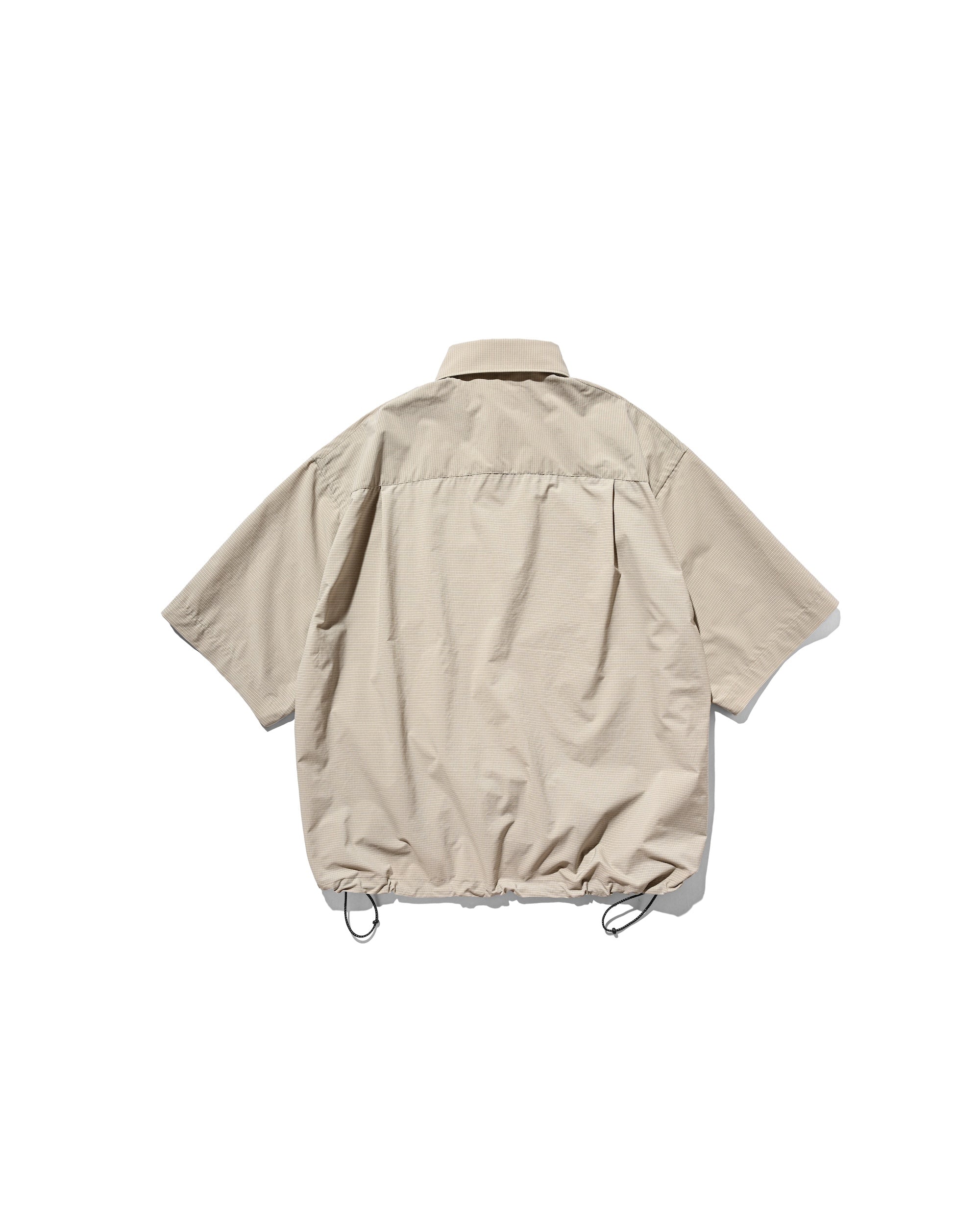 【4.25 SAT 20:00- IN STOCK】MINI PLAID S/S PULLOVER SHIRT (BEIGE)