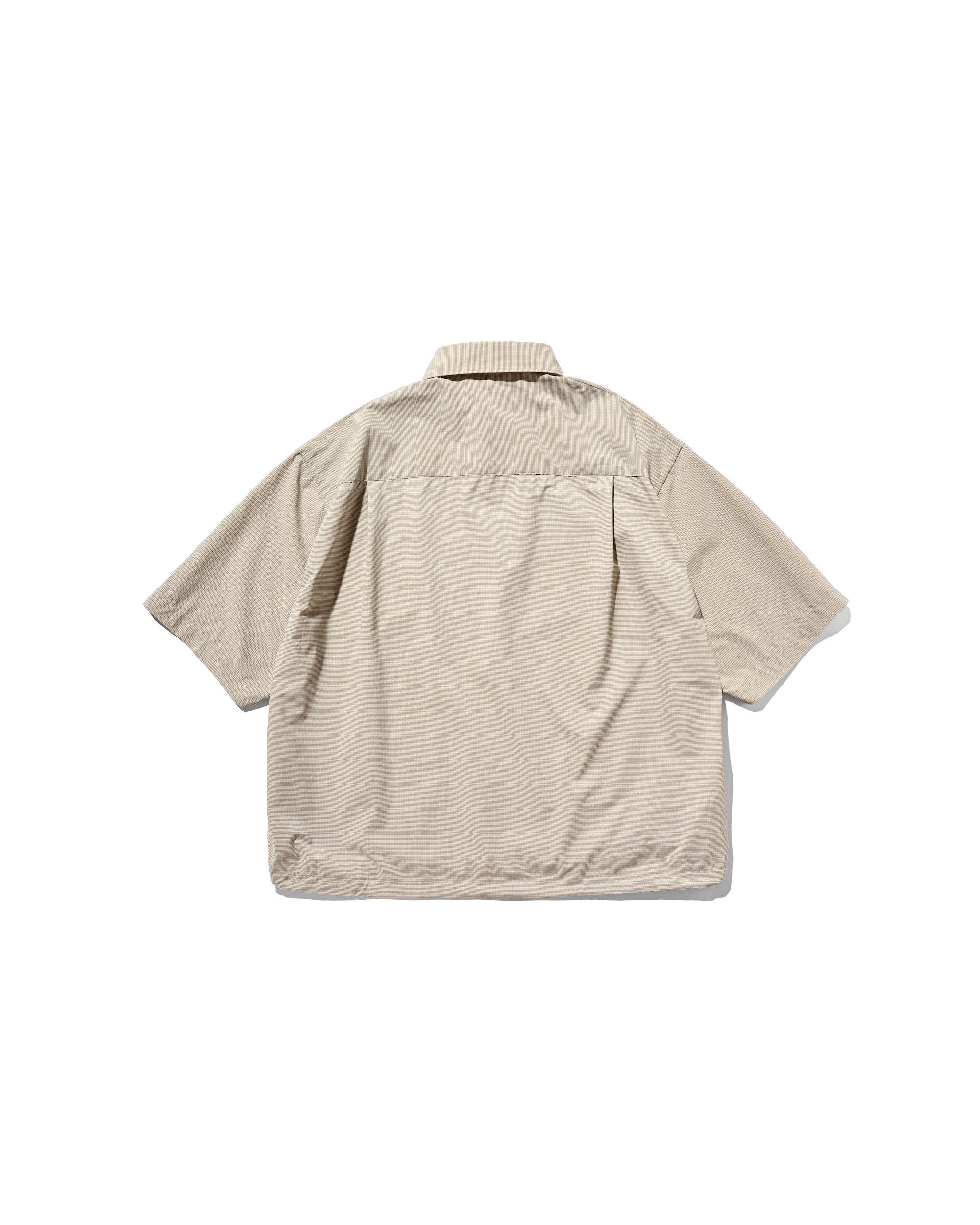 【4.25 SAT 20:00- IN STOCK】MINI PLAID S/S PULLOVER SHIRT (BEIGE)