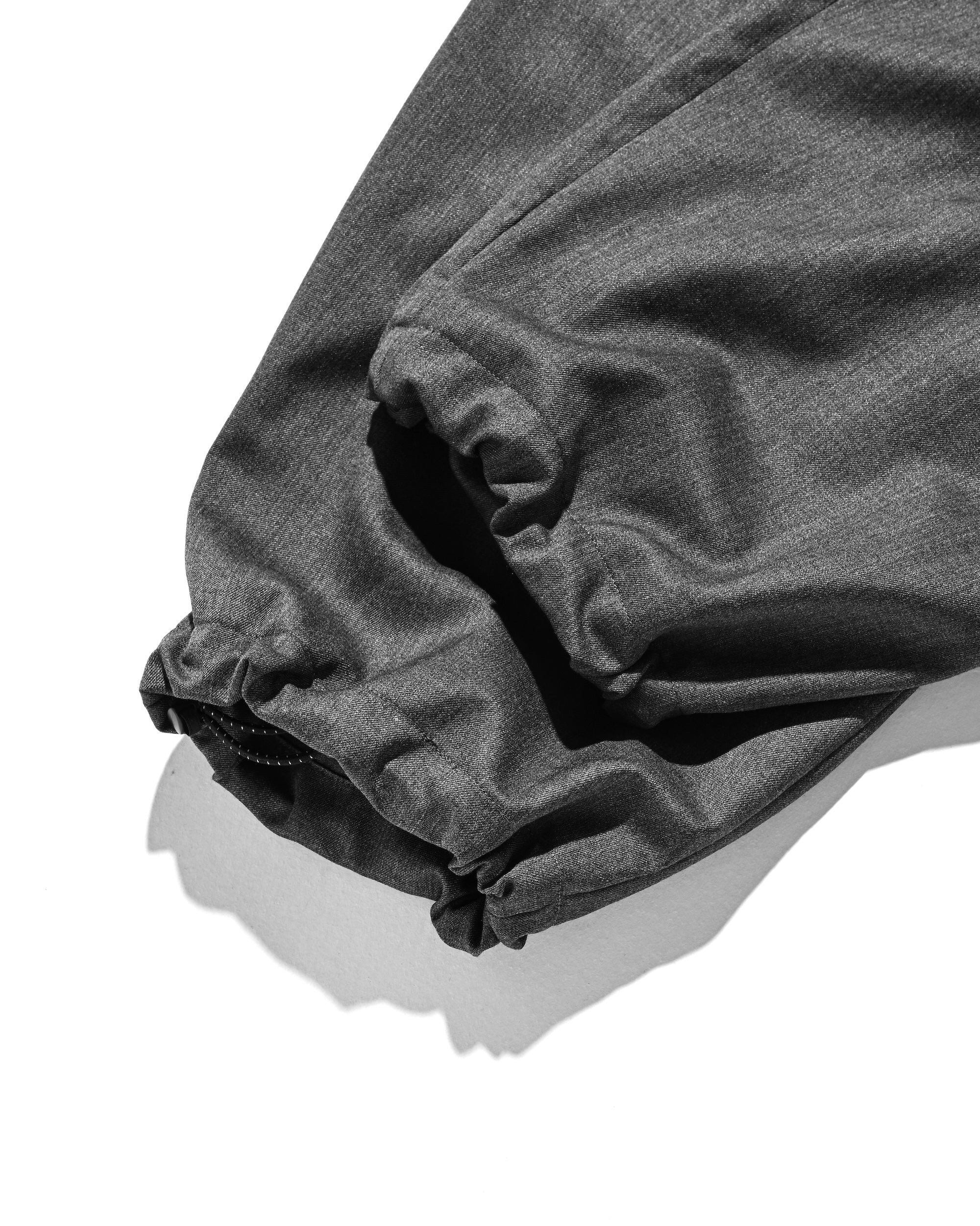 【9.6 SAT 20:00- IN STOCK】WOOL GABARDINE CITY UNIFORM WIDE TAPERED PANTS (GRAY)