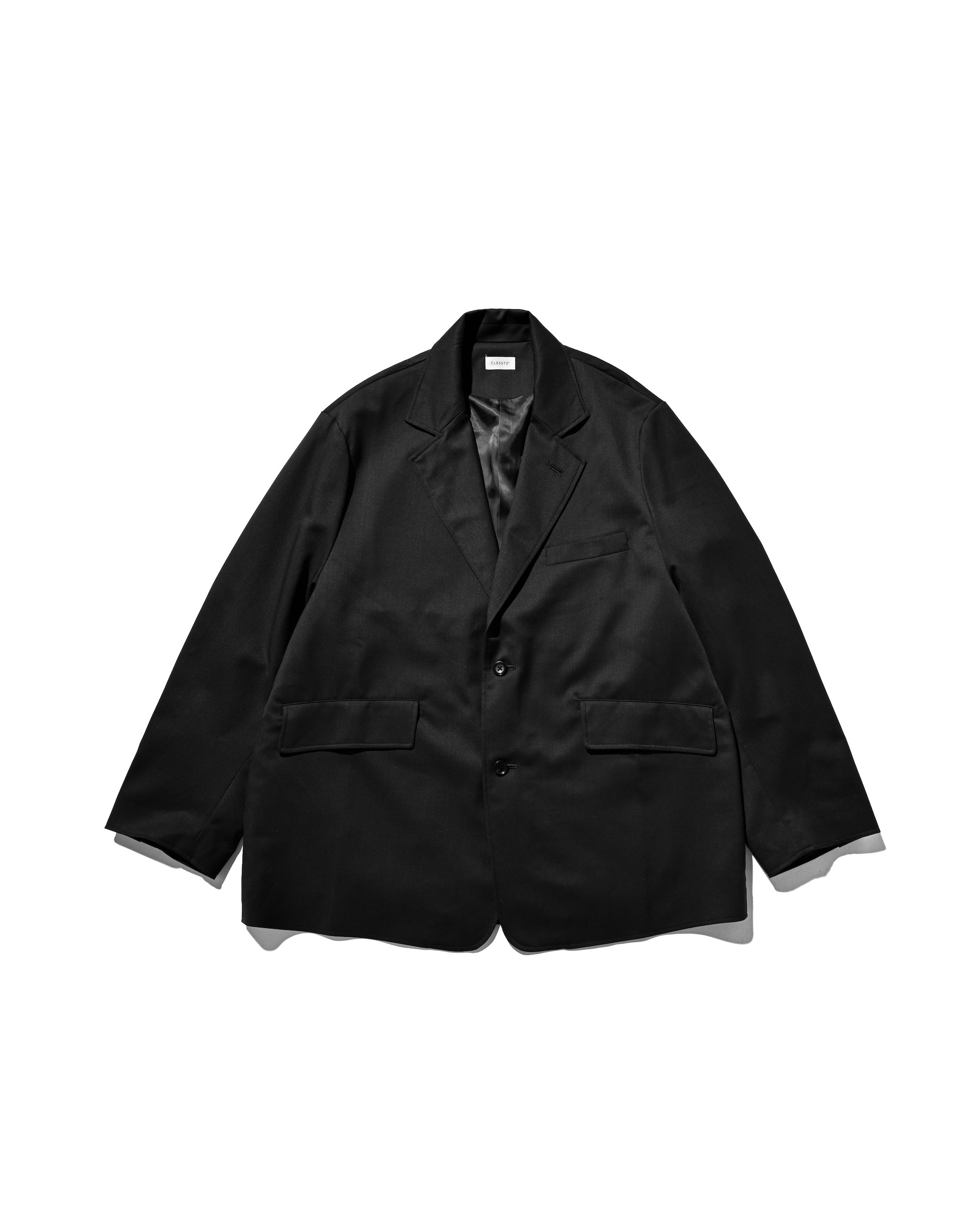 【9.6 SAT 20:00- IN STOCK】WOOL GABARDINE CITY UNIFORM TAILORED JACKET (BLACK)
