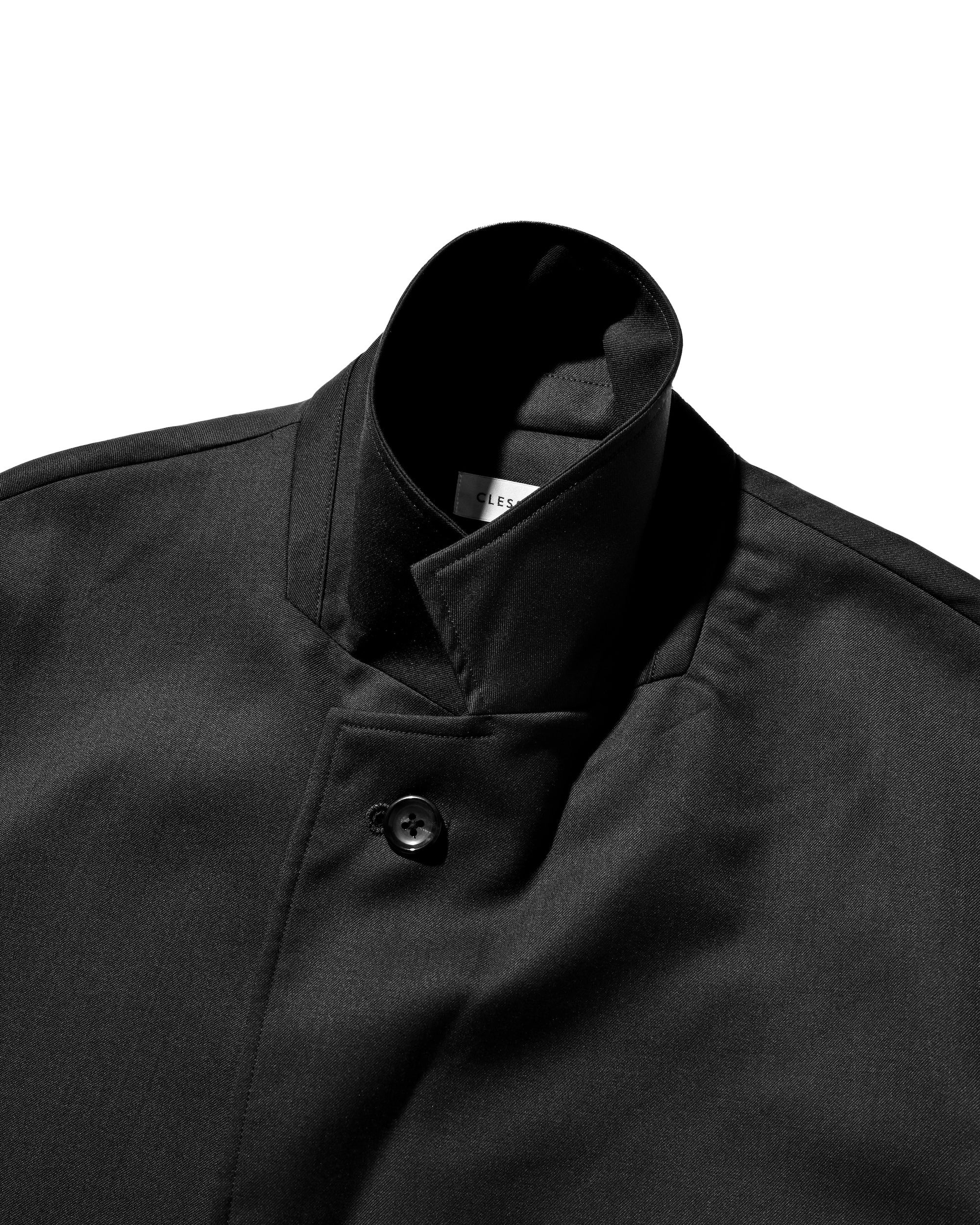 【9.6 SAT 20:00- IN STOCK】WOOL GABARDINE CITY UNIFORM TAILORED JACKET (BLACK)