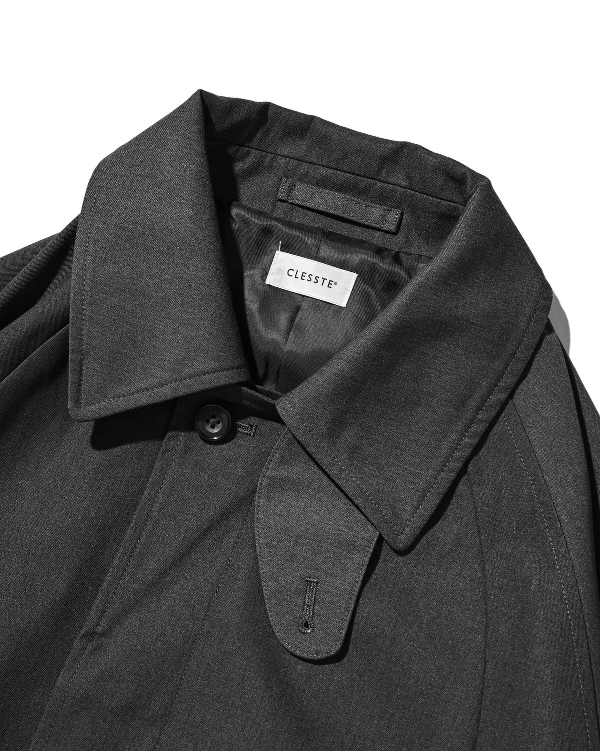 【10.31 SAT 20:00- IN STOCK】 T/C GABARDINE CITY BALMACAAN COAT (CHARCOAL)