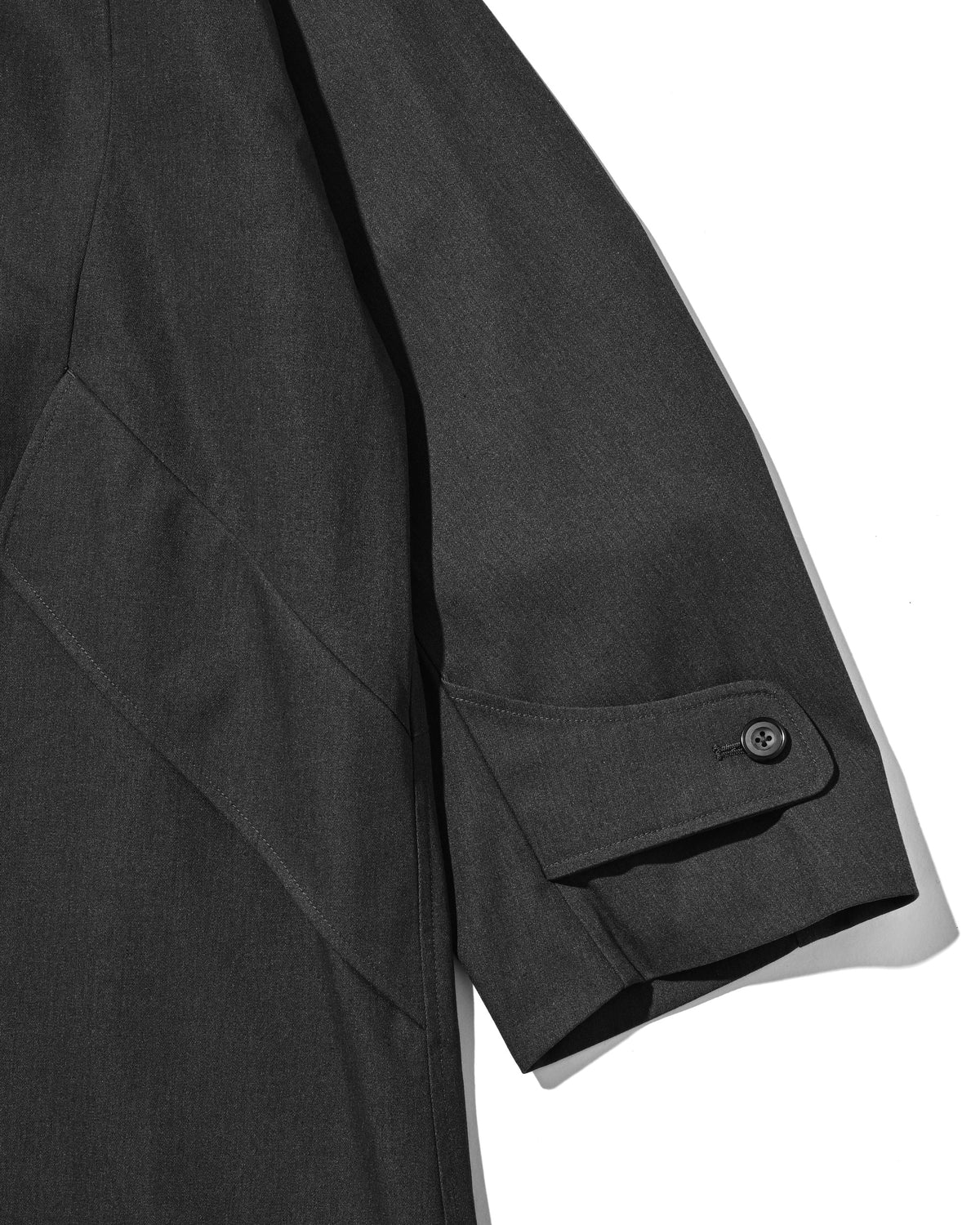【10.31 SAT 20:00- IN STOCK】 T/C GABARDINE CITY BALMACAAN COAT (CHARCOAL)