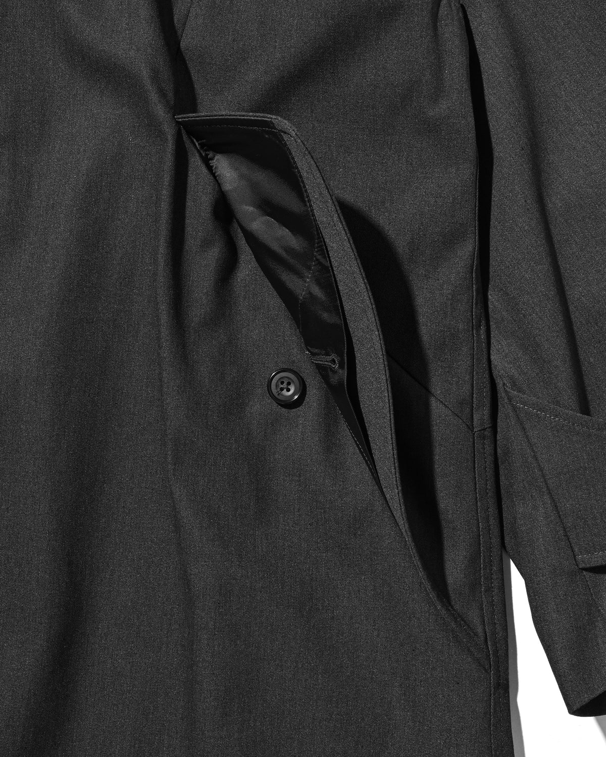 【10.31 SAT 20:00- IN STOCK】 T/C GABARDINE CITY BALMACAAN COAT (CHARCOAL)