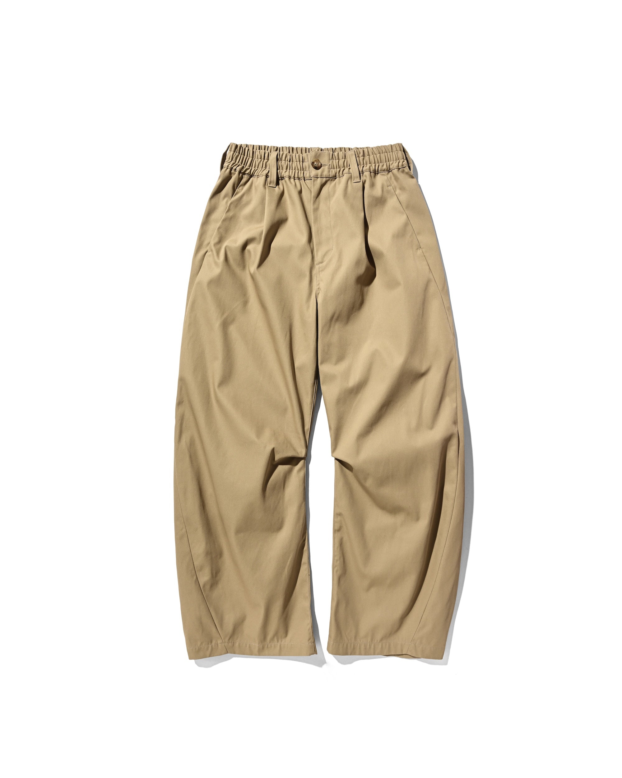 【9.10 WED 20:00- IN STOCK】BARREL LEG EASY PANTS (BEIGE)