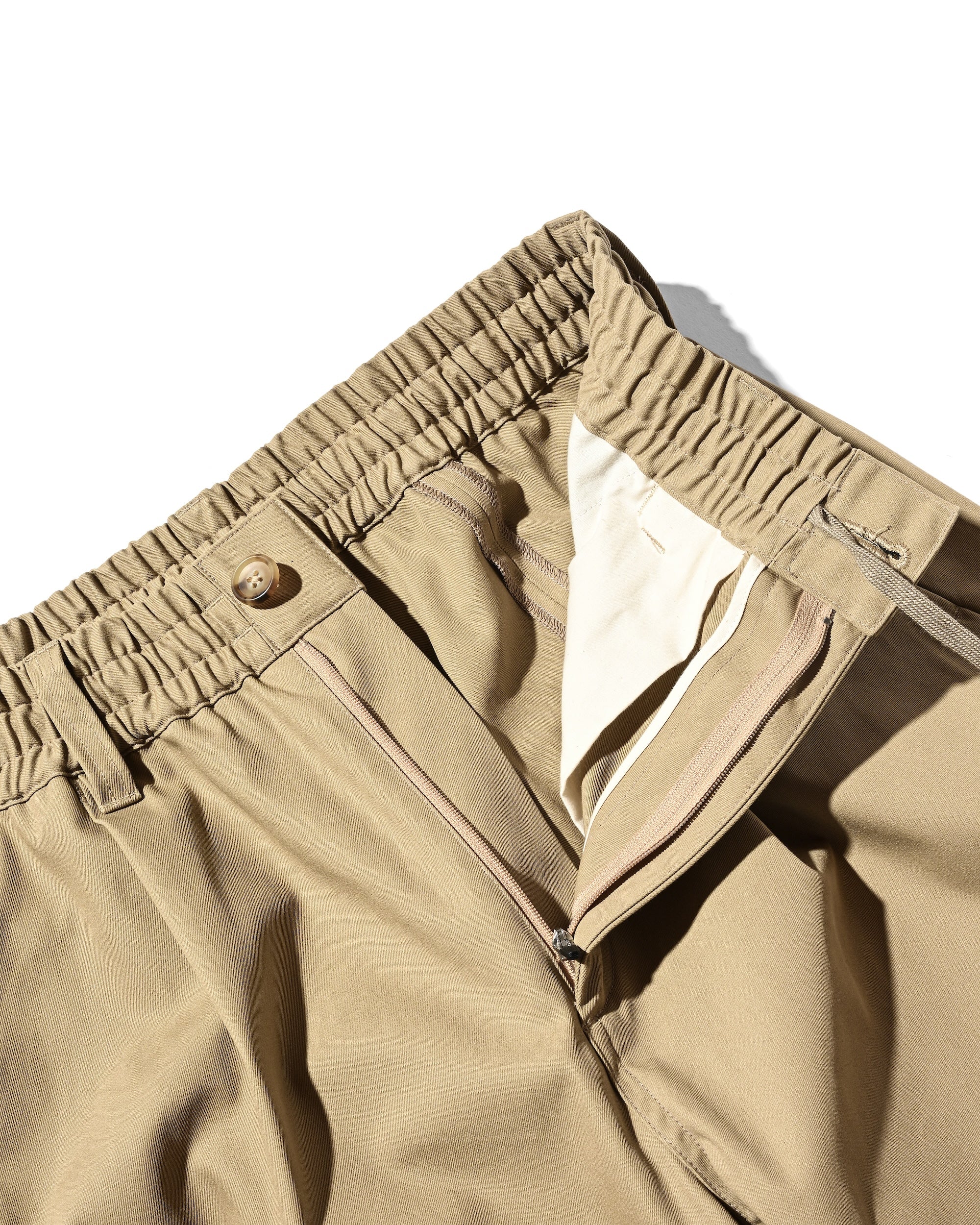 【9.10 WED 20:00- IN STOCK】BARREL LEG EASY PANTS (BEIGE)