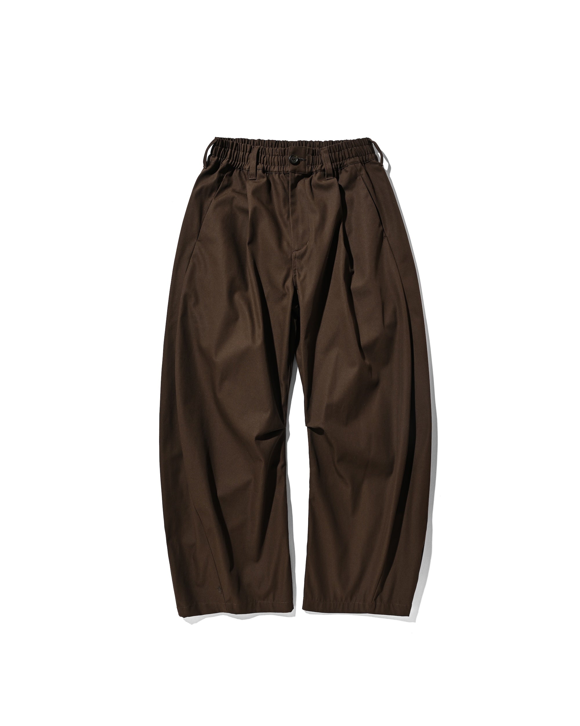 【9.10 WED 20:00- IN STOCK】BARREL LEG EASY PANTS (BROWN)