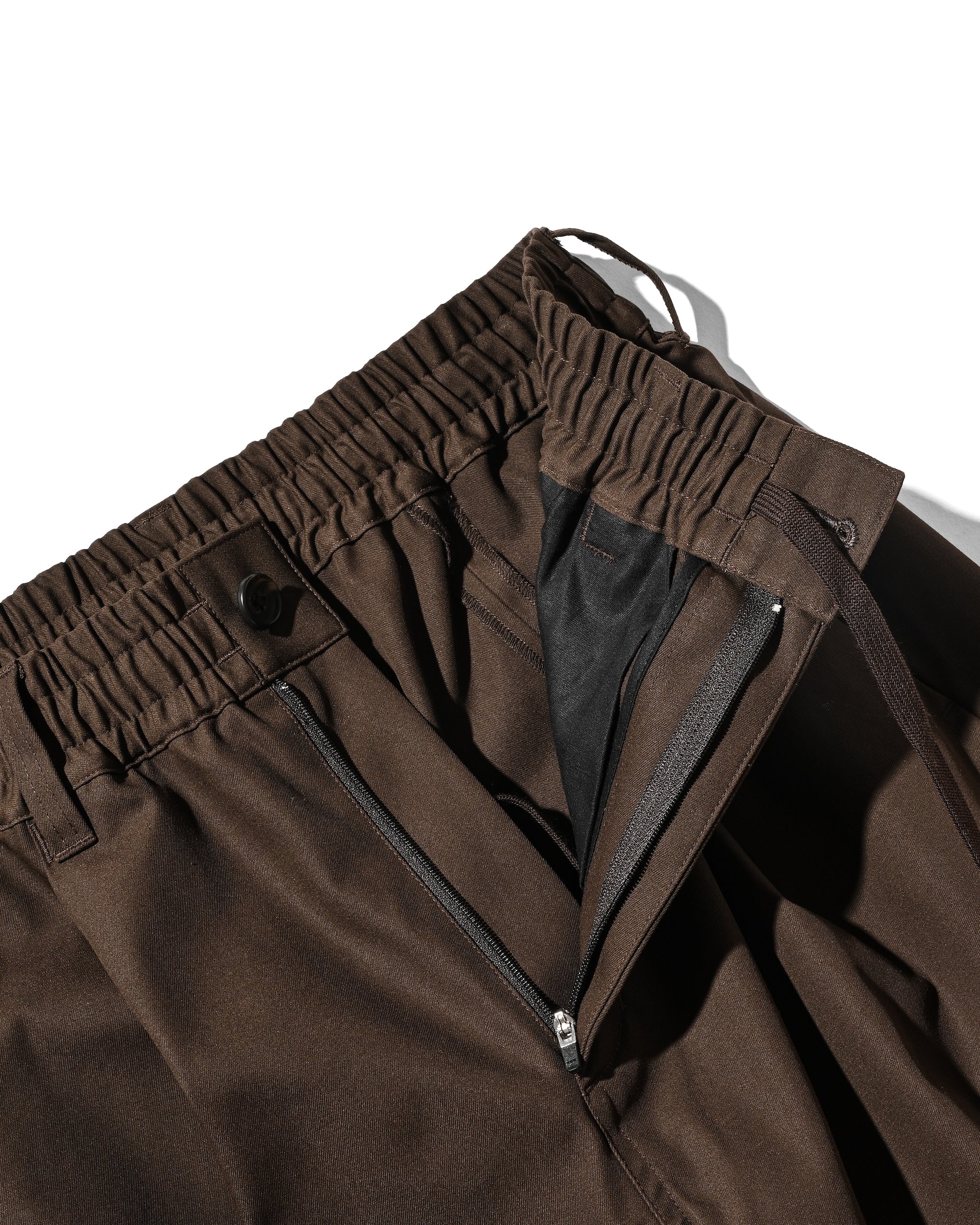 【9.10 WED 20:00- IN STOCK】BARREL LEG EASY PANTS (BROWN)