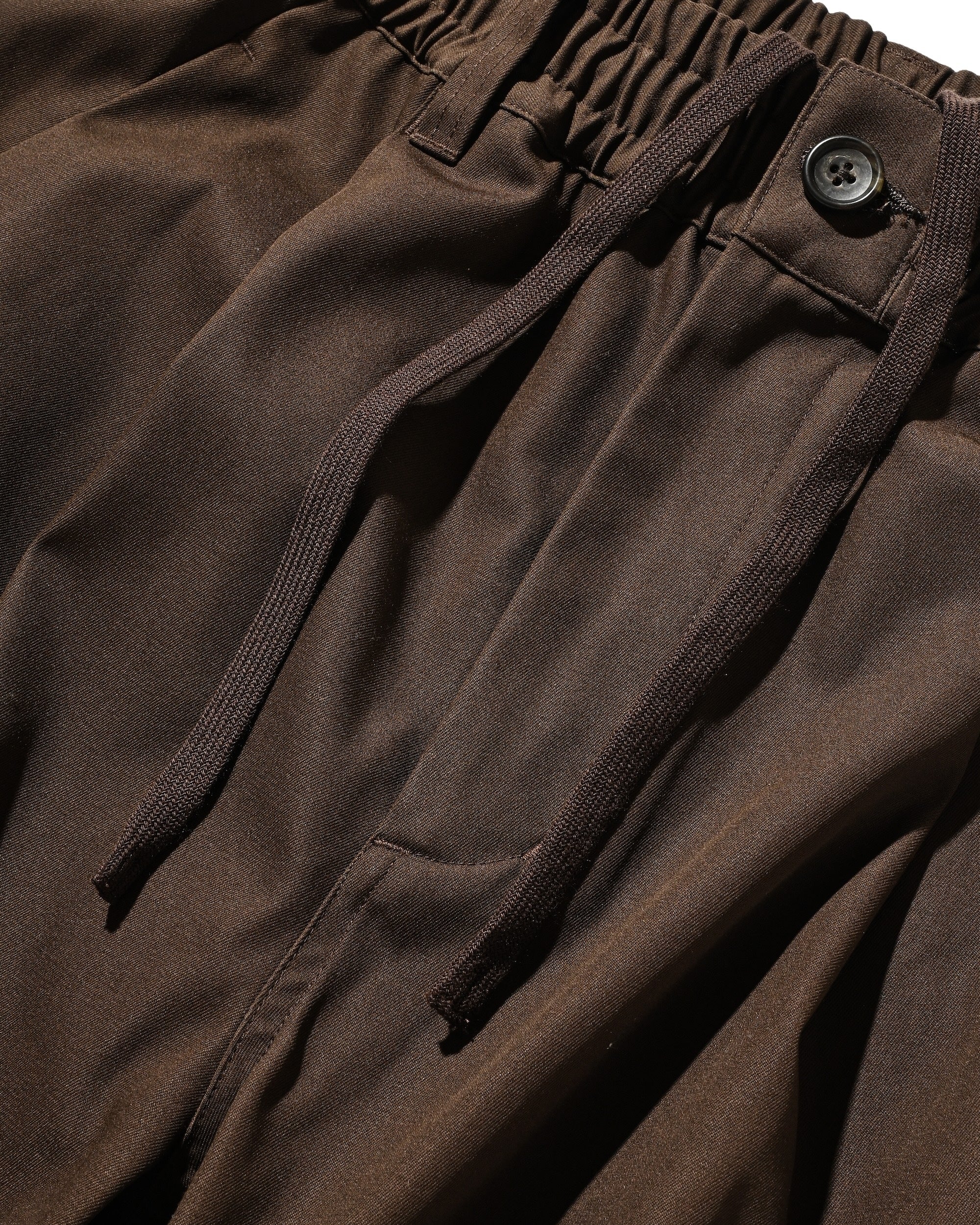 【9.10 WED 20:00- IN STOCK】BARREL LEG EASY PANTS (BROWN)