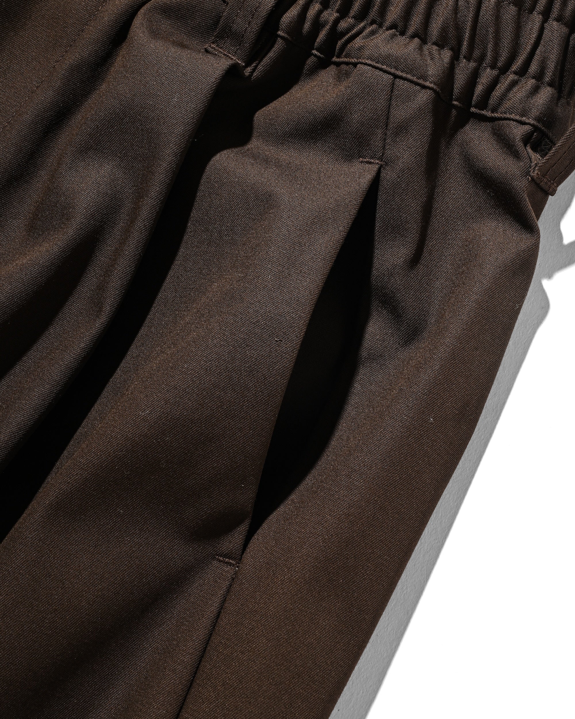 【9.10 WED 20:00- IN STOCK】BARREL LEG EASY PANTS (BROWN)