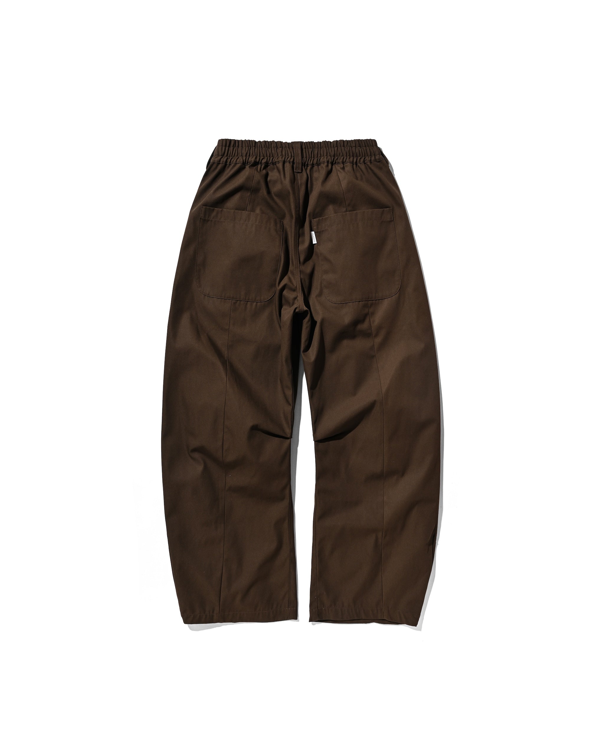 【9.10 WED 20:00- IN STOCK】BARREL LEG EASY PANTS (BROWN)