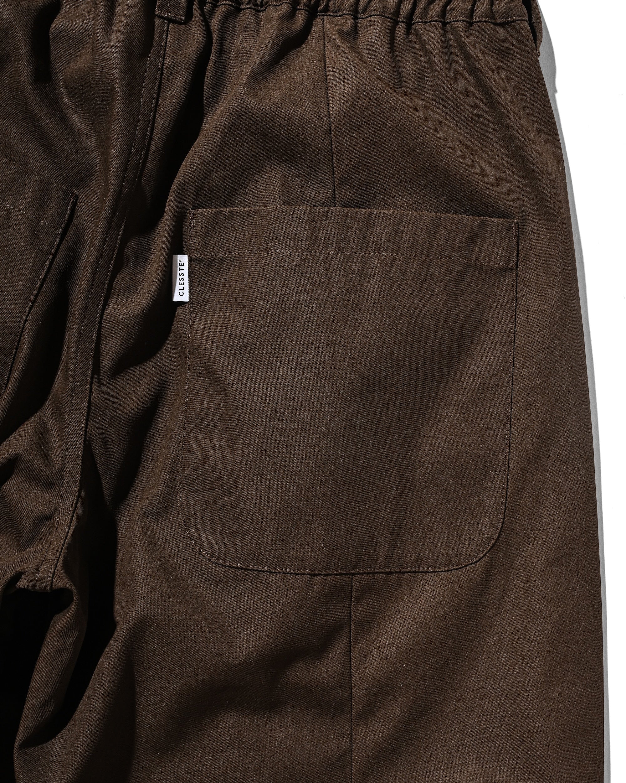 【9.10 WED 20:00- IN STOCK】BARREL LEG EASY PANTS (BROWN)