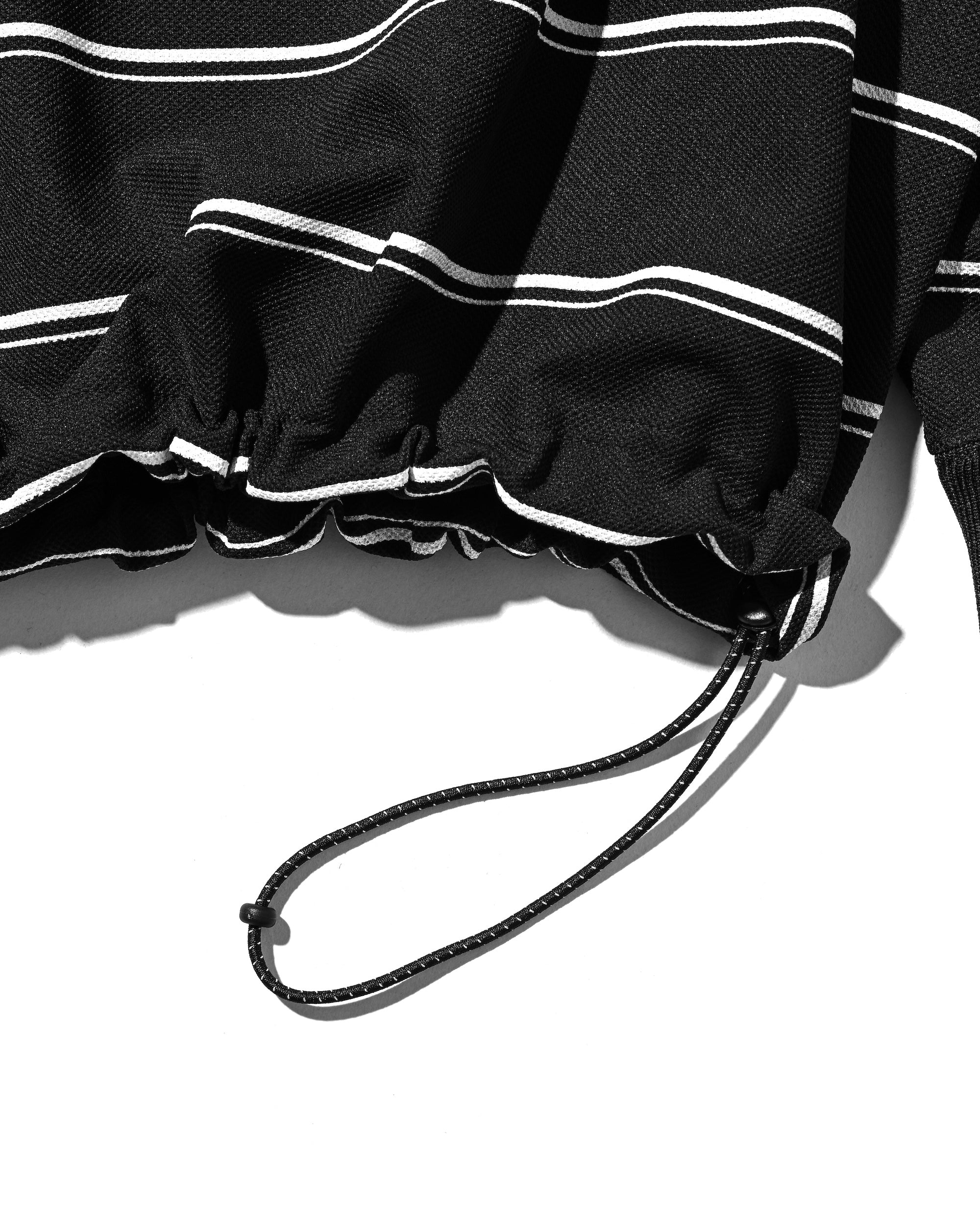 THICK/THIN STRIPE ACTIVE CITY POLO L/S SHIRTS (BLACK)