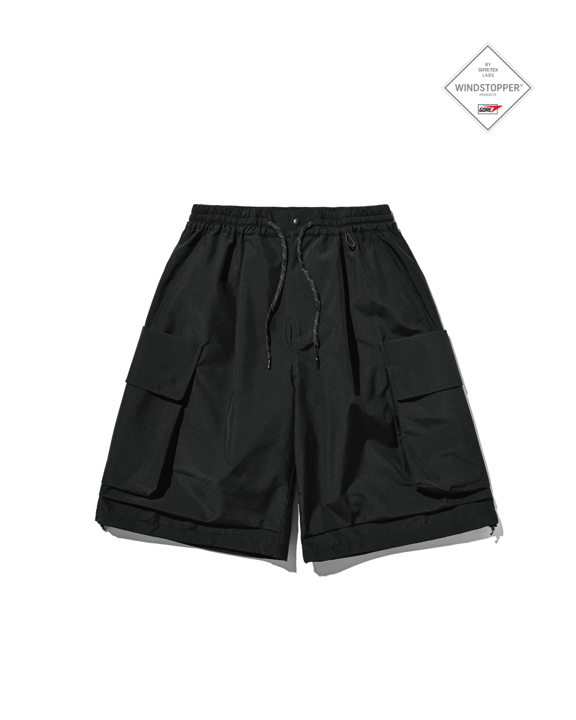 【6.27 SAT 20:00- IN STOCK】+phenix WINDSTOPPER® by GORE-TEX LABS TWILL CITY MILITARY HALF PANTS 001 (BLACK)