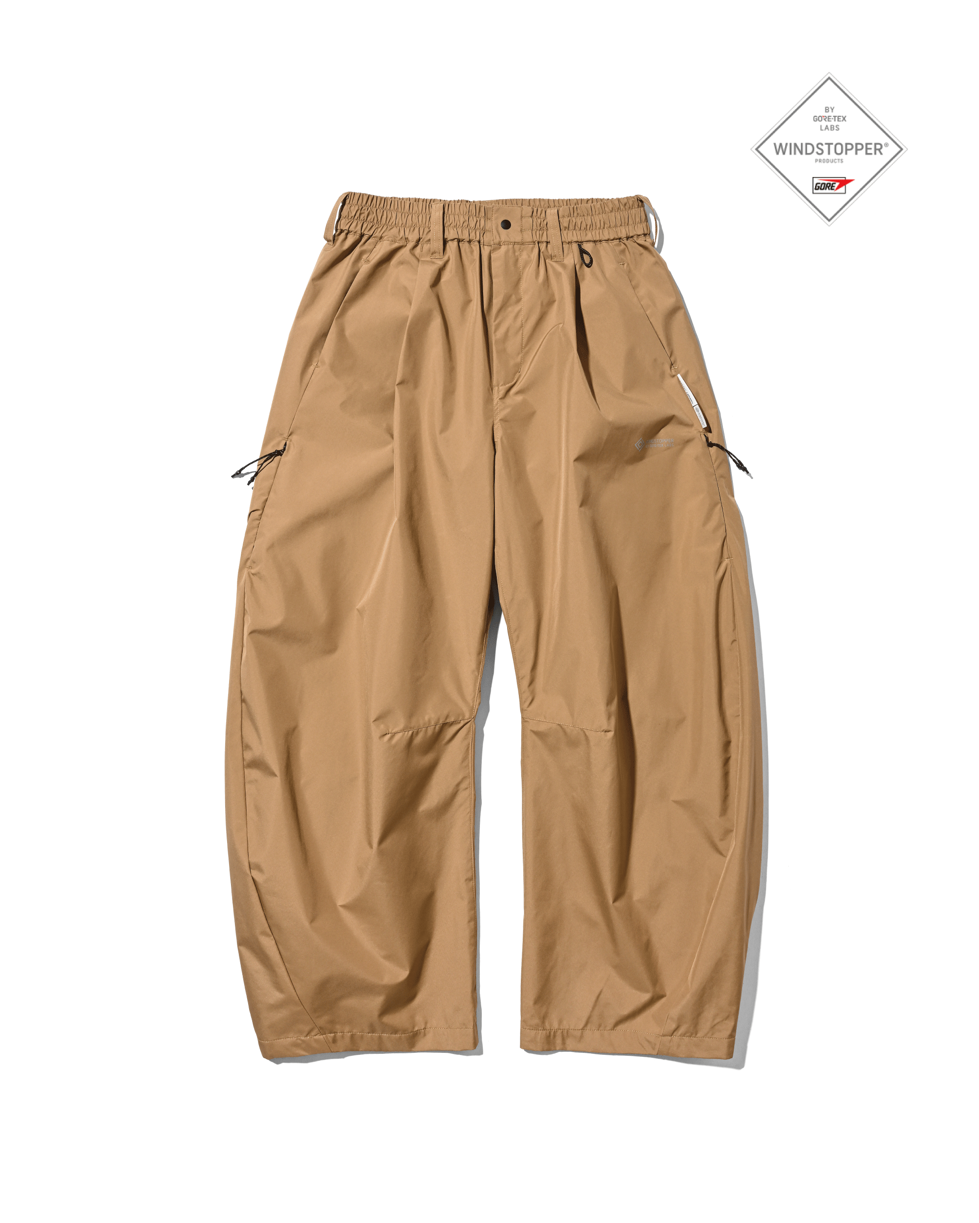 【9.2 WED 20:00- IN STOCK】+phenix WINDSTOPPER® by GORE-TEX LABS TWILL CITY BARREL LEG PANTS (CAMEL BEIGE)