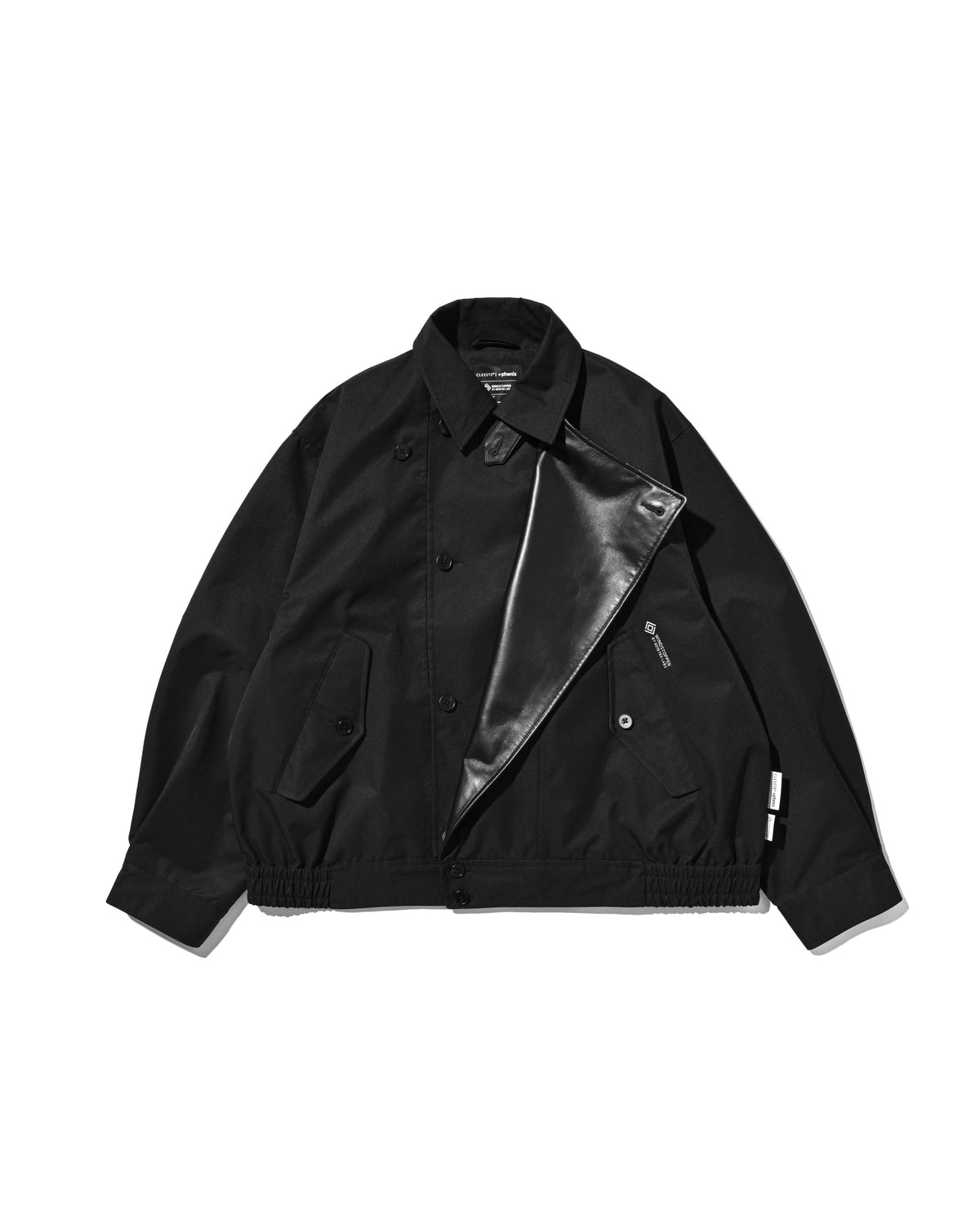 【10.24 SAT 20:00- IN STOCK】 +phenix WINDSTOPPER® by GORE-TEX LABS TWILL CITY DOUBLE FLAP JACKET (BLACK)