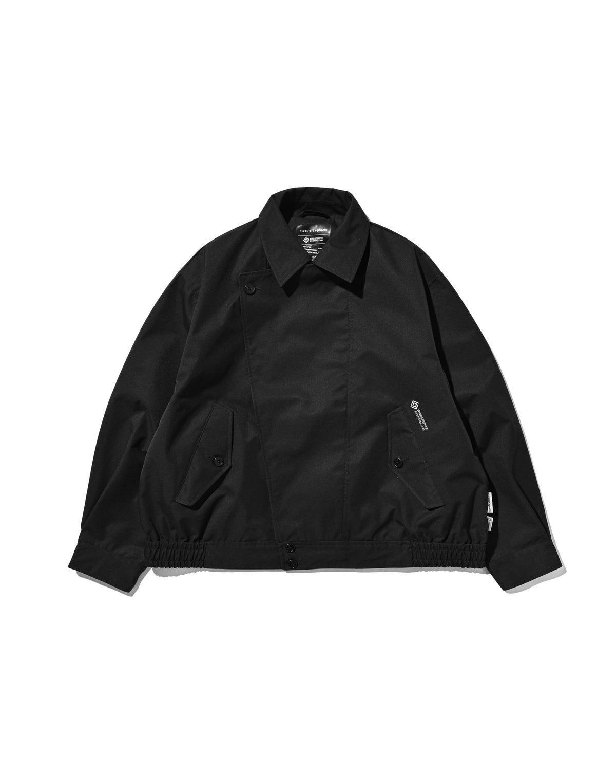 【10.24 SAT 20:00- IN STOCK】 +phenix WINDSTOPPER® by GORE-TEX LABS TWILL CITY DOUBLE FLAP JACKET (BLACK)