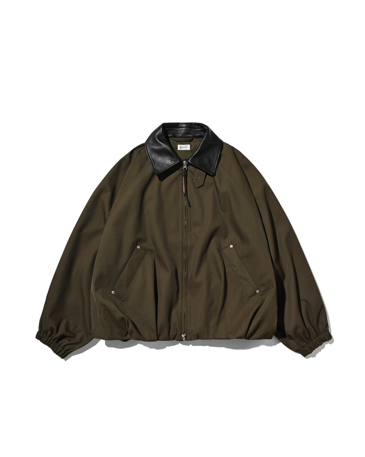【10.7 WED 20:00- IN STOCK】 WOOL KERSEY CITY UTILITY BALLOON JACKET (OLIVE)