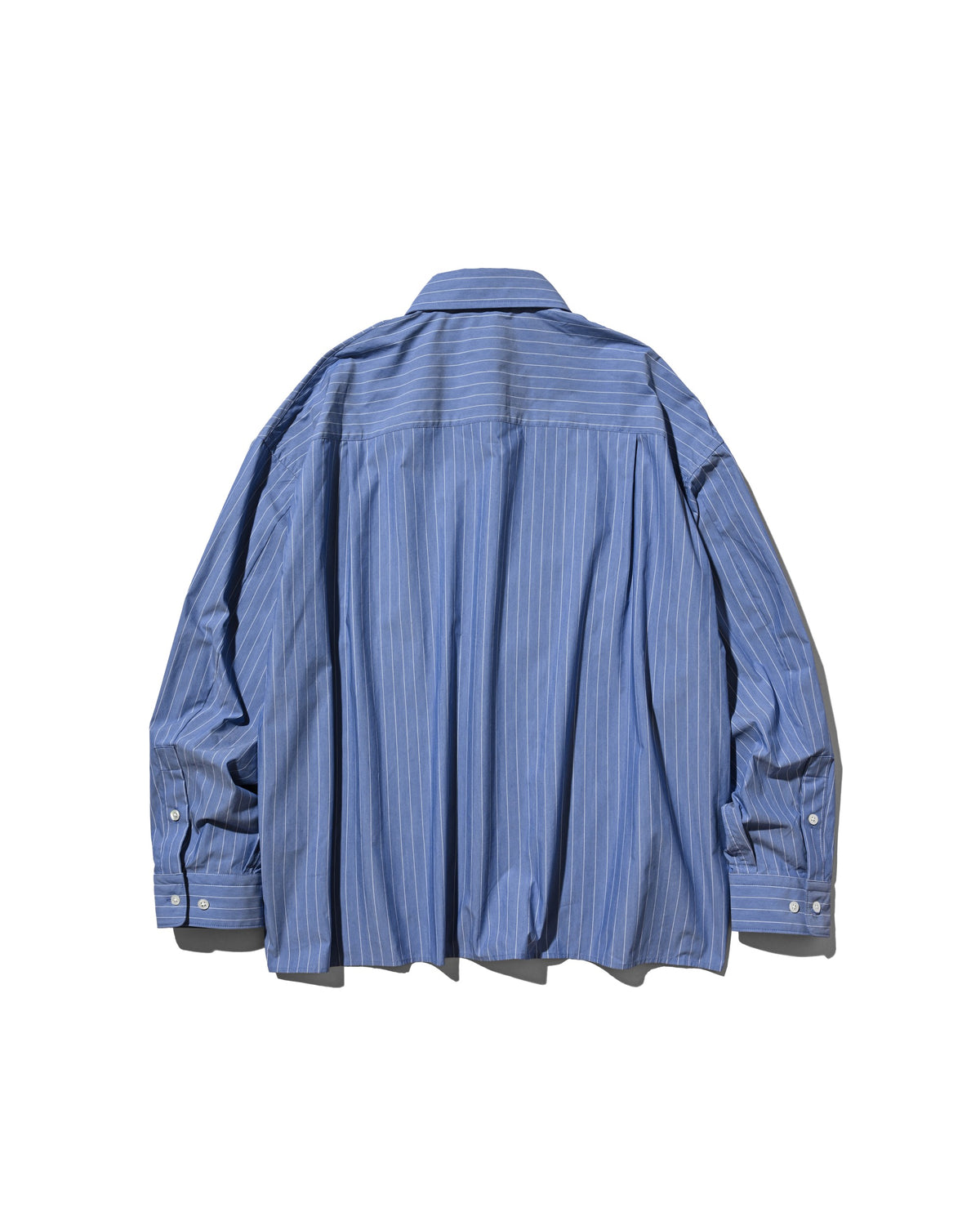 【10.14 WED 20:00- IN STOCK】 STRIPED EVERYDAY BOX FIT L/S SHIRT (BLUE STRIPE)