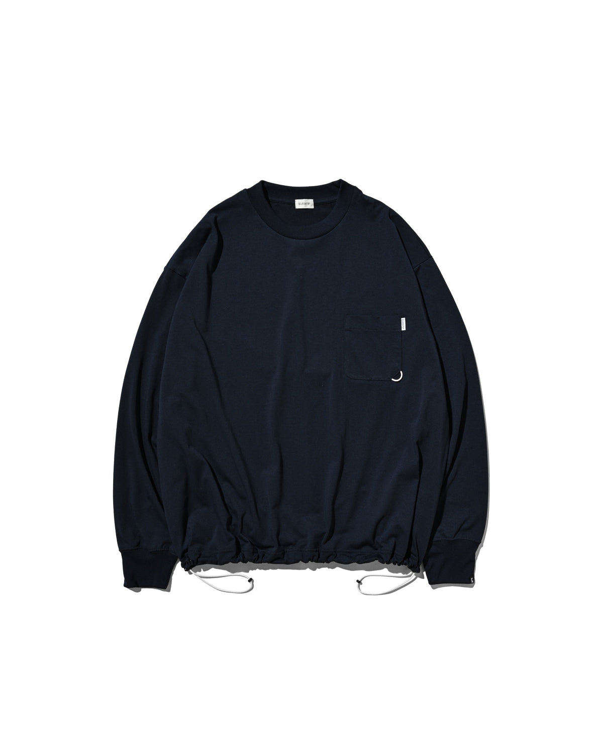 【10.17 SAT 20:00- IN STOCK】 TECH POCKET L/S T-SHIRT (NAVY)