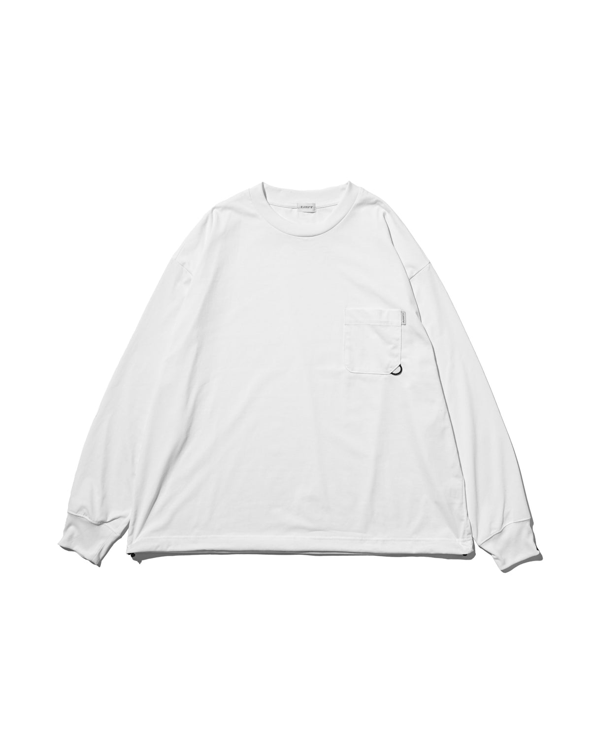 【10.17 SAT 20:00- IN STOCK】 TECH POCKET L/S T-SHIRT (WHITE)