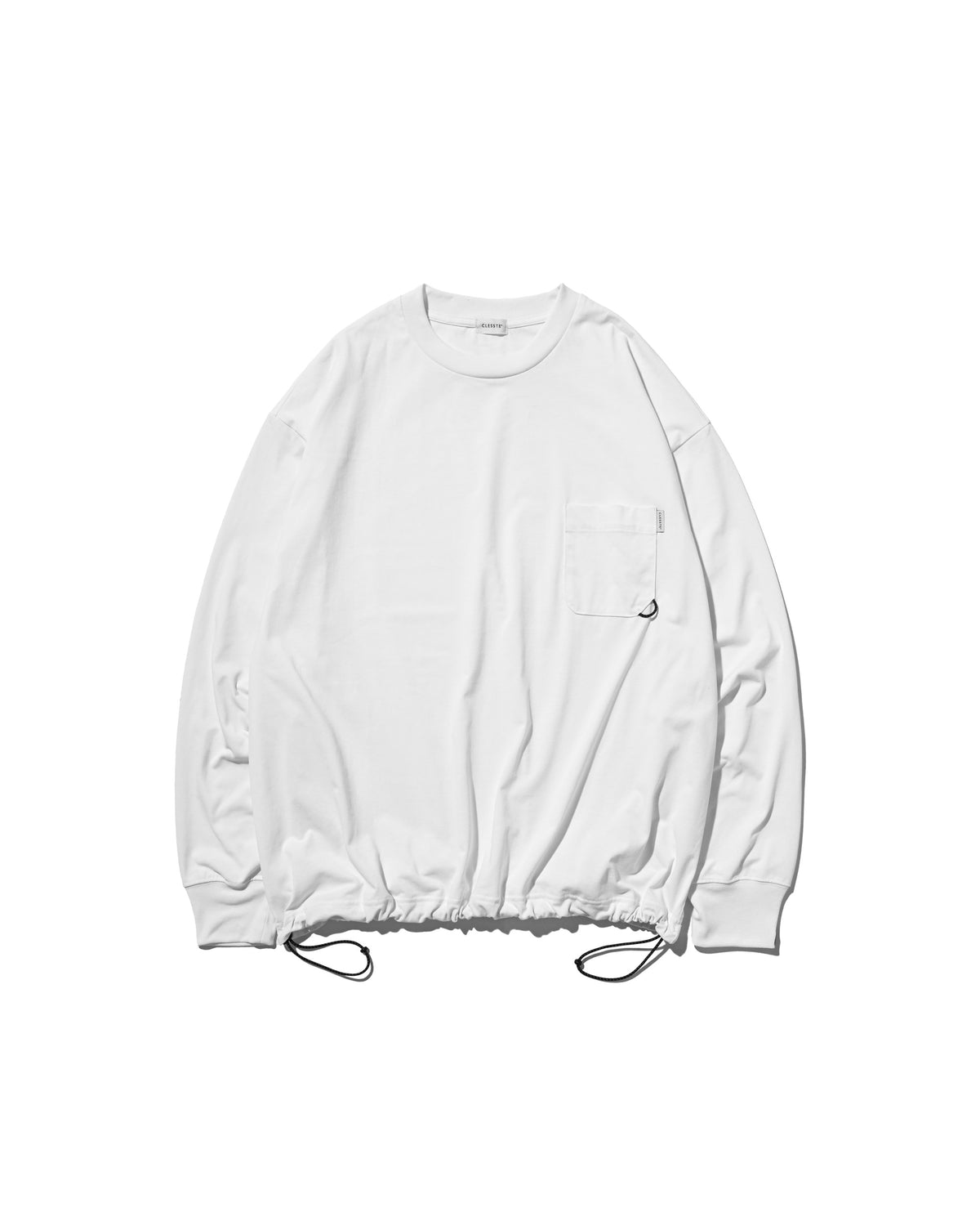 【10.17 SAT 20:00- IN STOCK】 TECH POCKET L/S T-SHIRT (WHITE)