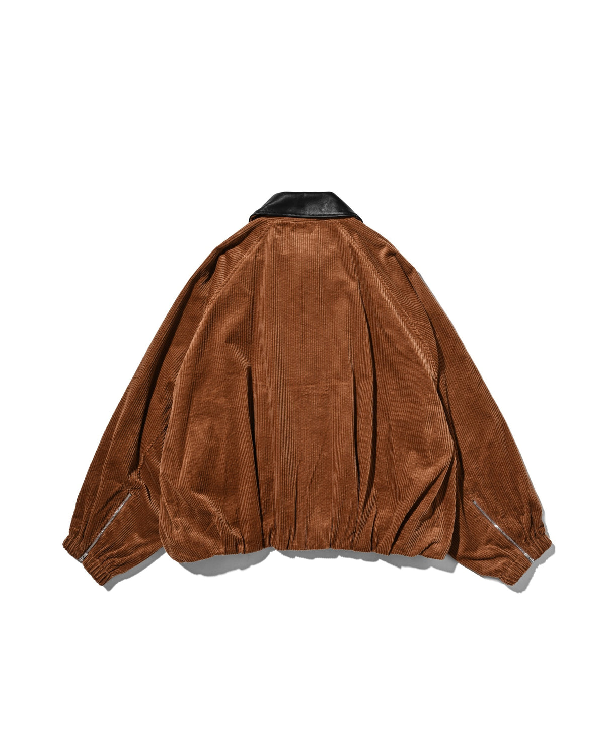 【10.21 WED 20:00- IN STOCK】 LEATHER COLLAR CORDUROY CITY UTILITY BALLOON JACKET (CAMEL)