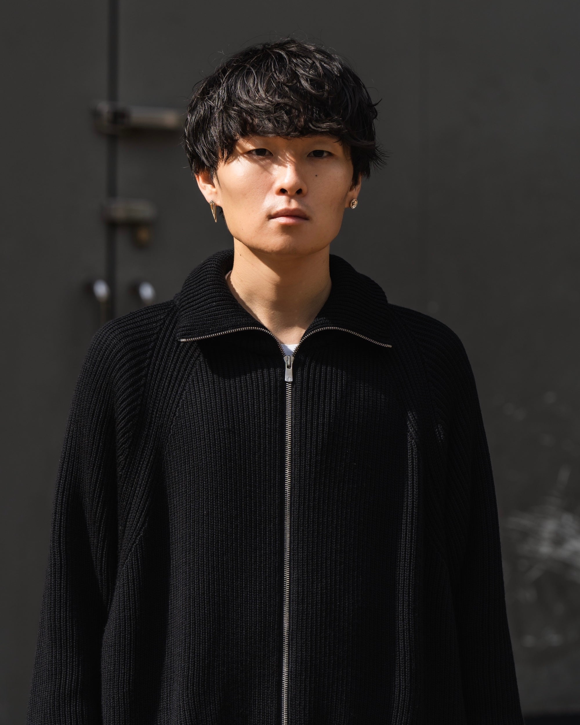 CLESSTE OVERSIZED HIGH NECK DRIVERS KNIT