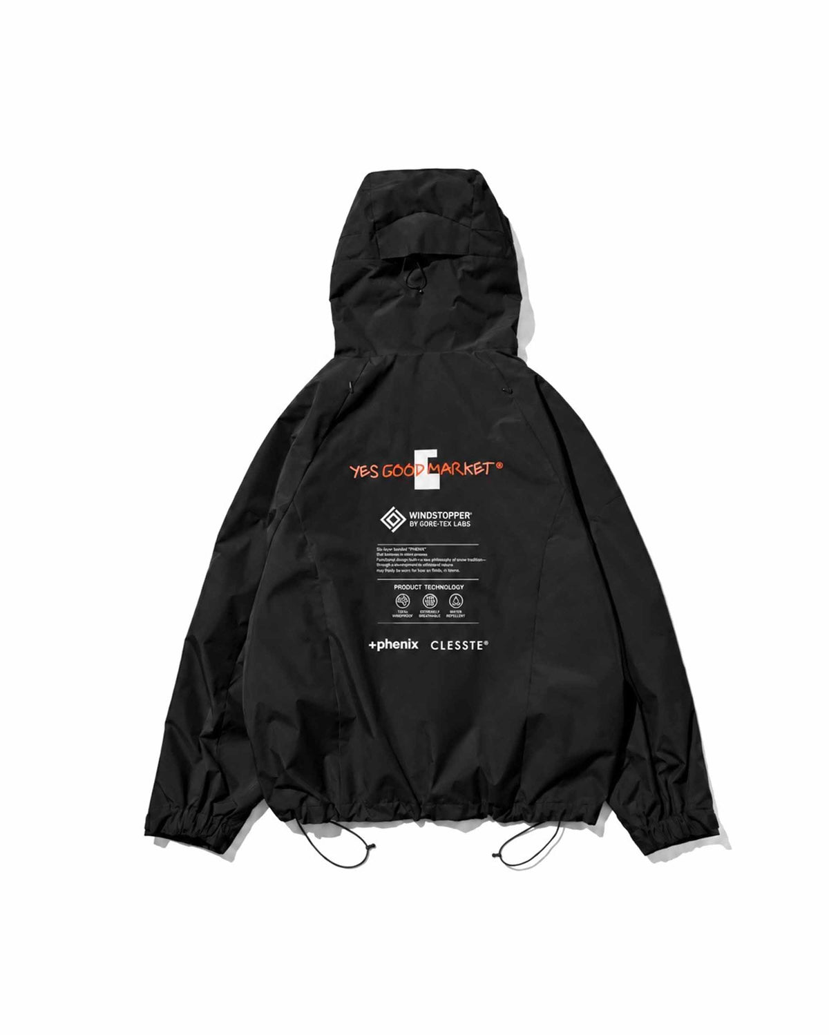 【10.4 SUN 20:00- IN STOCK】【LIMITED】“C×YES GOOD MARKET"+PHENIX WINDSTOPPER® BY GORE-TEX LABS CITY MOUNTAIN JACKET (BLACK)