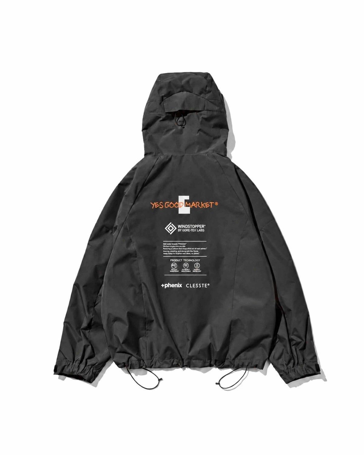 【10.4 SUN 20:00- IN STOCK】【LIMITED】“C×YES GOOD MARKET"+PHENIX WINDSTOPPER® BY GORE-TEX LABS CITY MOUNTAIN JACKET (SHADOW GRAY)