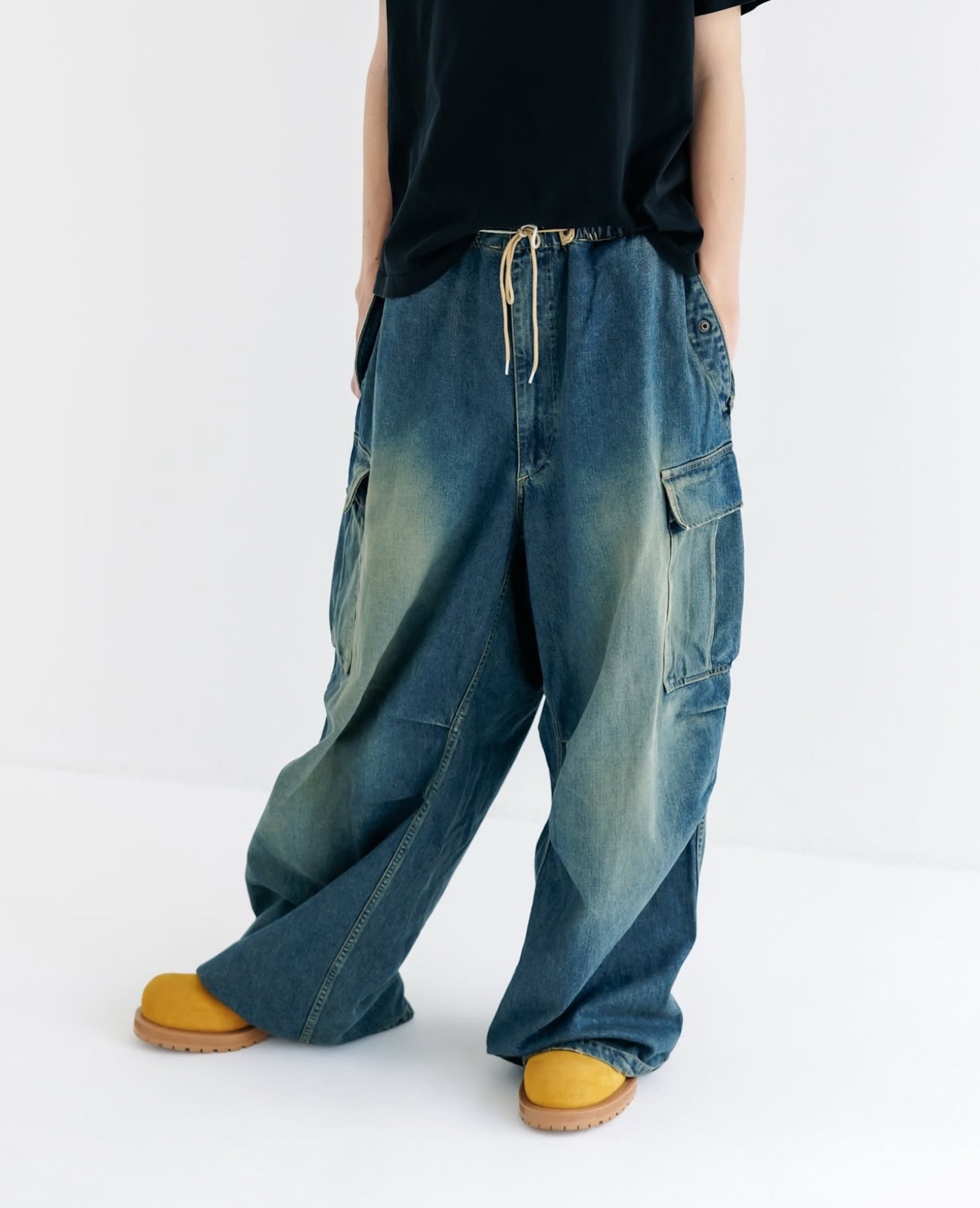 【9.13 SAT 20:00- IN STOCK】VINTAGE DYED SELVEDGE DENIM M-51 ARCTIC TROUSERS (VINTAGE INDIGO)