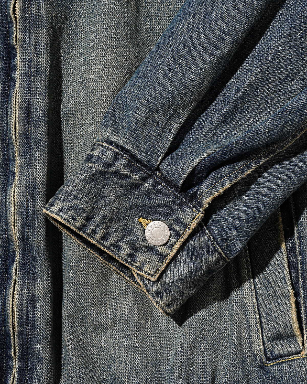 VINTAGE DYED SELVEDGE DENIM CITY UTILITY JACKET (VINTAGE INDIGO)