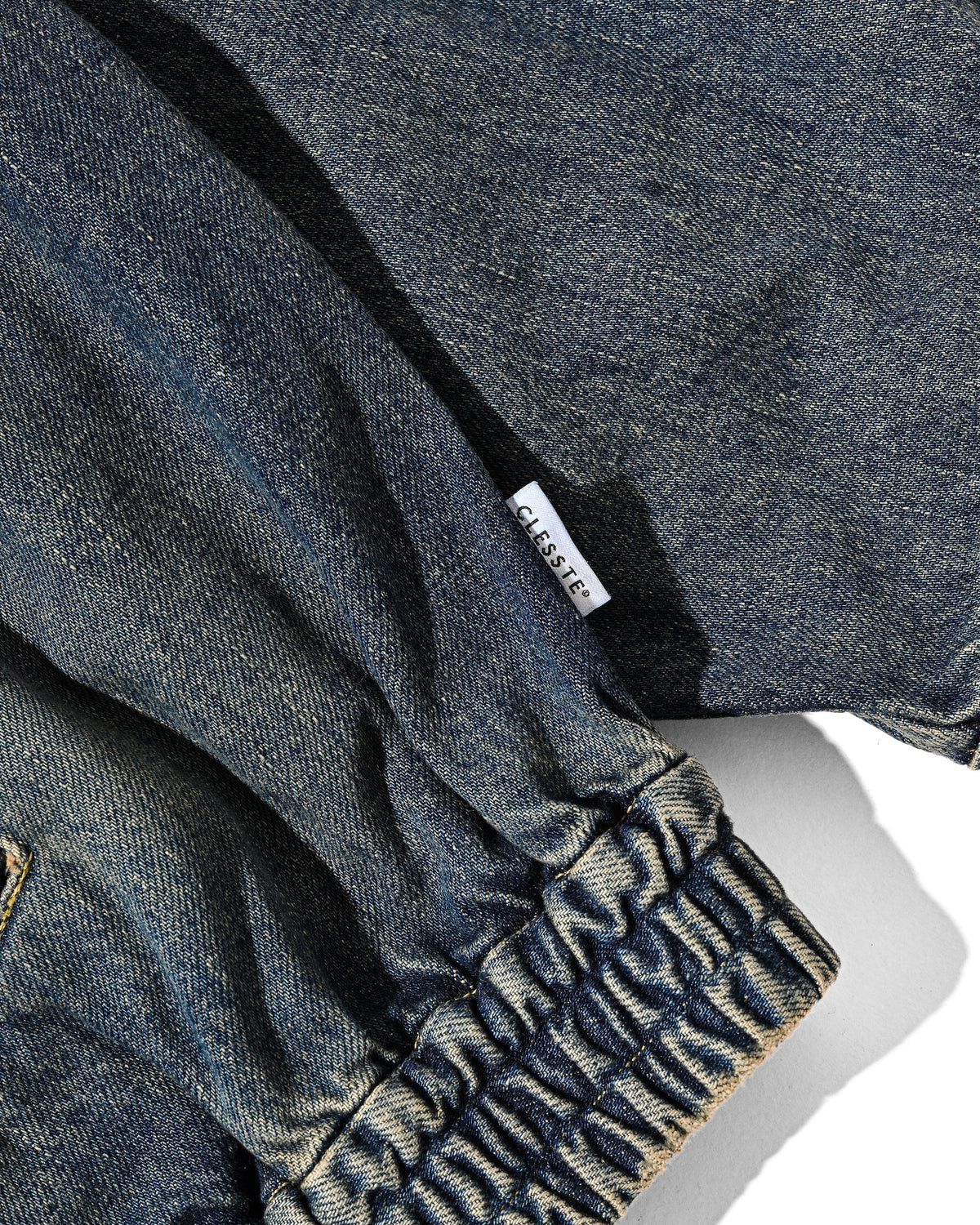 VINTAGE DYED SELVEDGE DENIM CITY UTILITY JACKET (VINTAGE INDIGO)