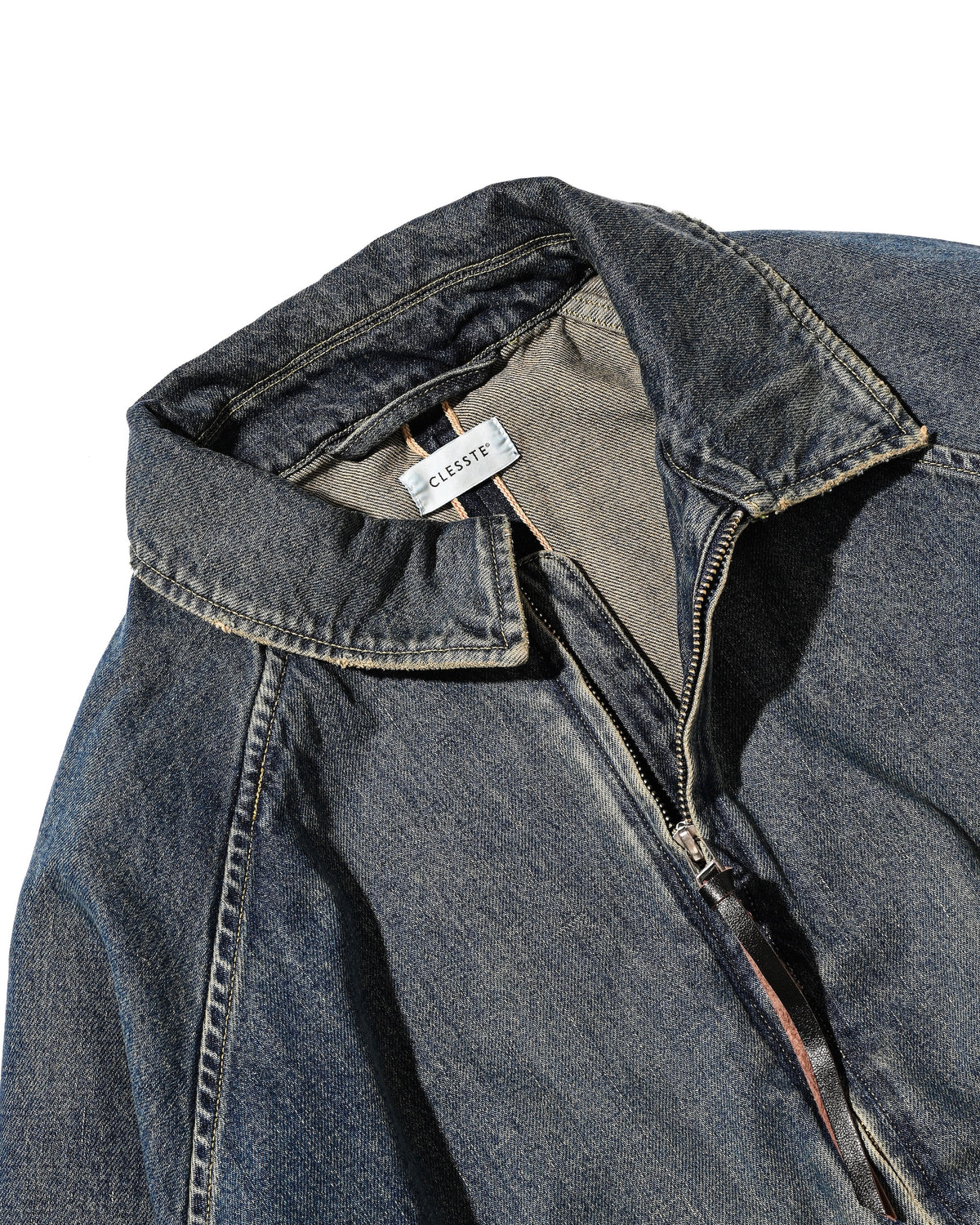 VINTAGE DYED SELVEDGE DENIM CITY UTILITY JACKET (VINTAGE INDIGO)