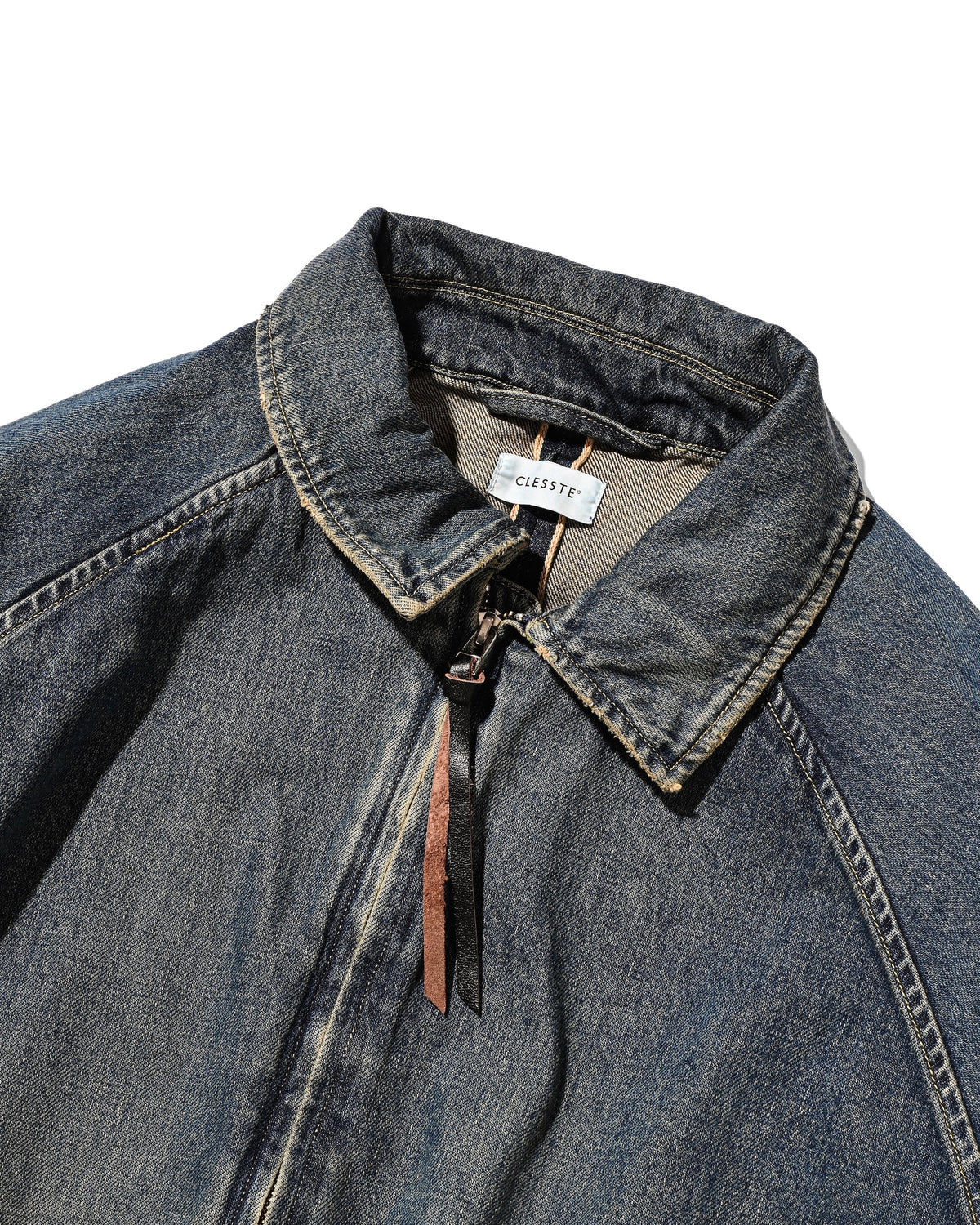 VINTAGE DYED SELVEDGE DENIM CITY UTILITY JACKET (VINTAGE INDIGO)