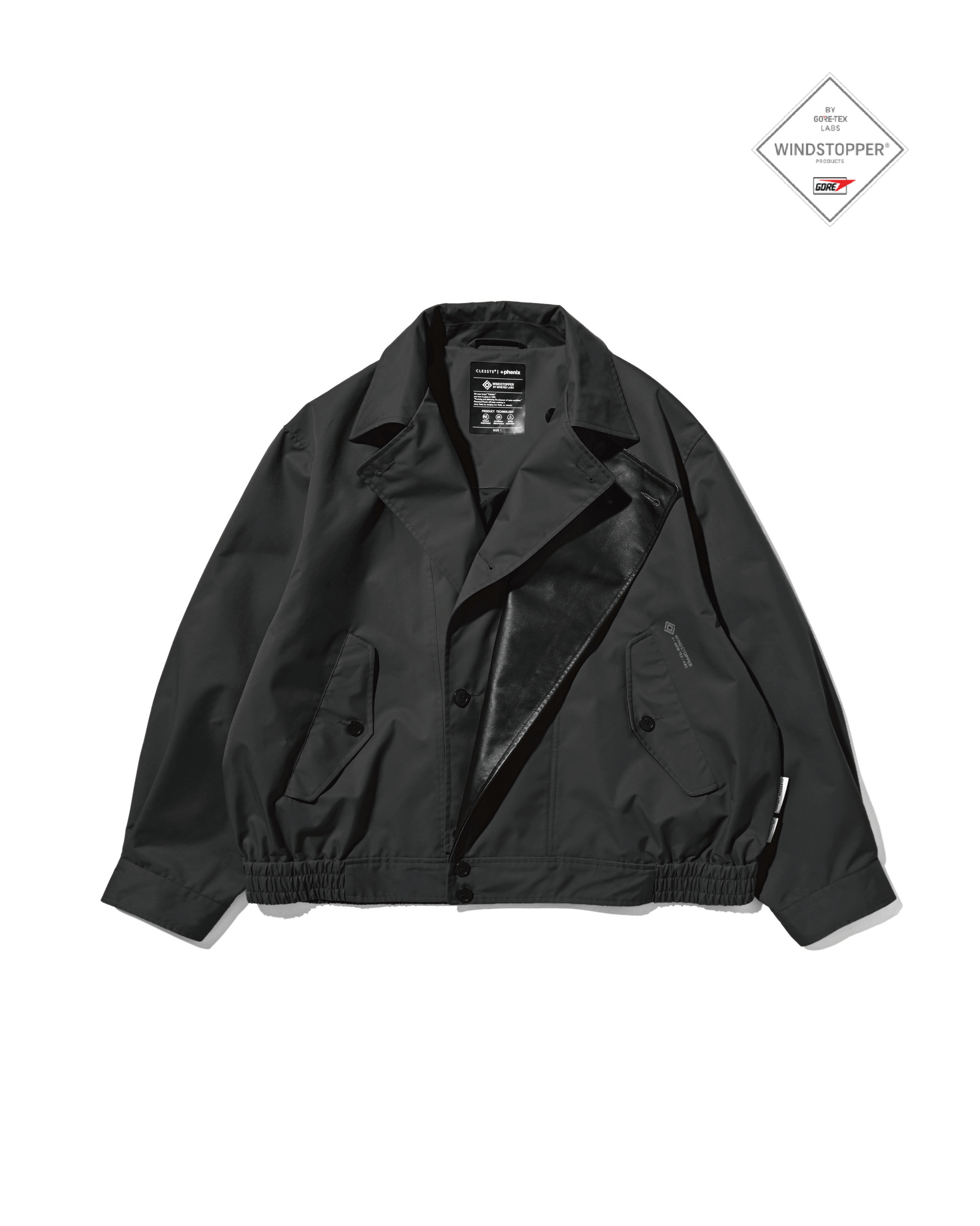 【10.24 SAT 20:00- IN STOCK】 +phenix WINDSTOPPER® by GORE-TEX LABS TWILL CITY DOUBLE FLAP JACKET (SHADOW GRAY)