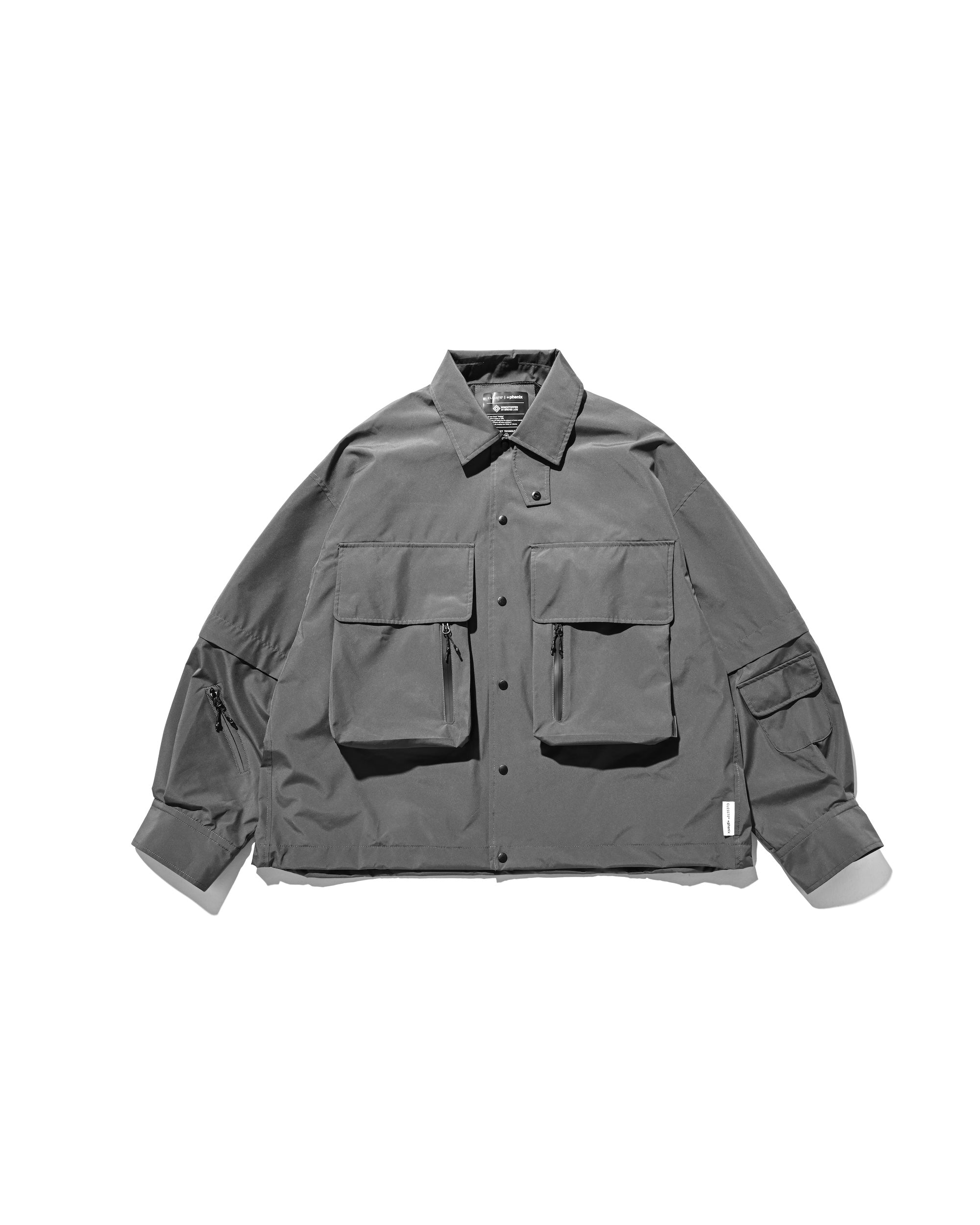 【9.10 WED 20:00- IN STOCK】+phenix WINDSTOPPER® by GORE-TEX LABS DETACHABLE WADING SHIRT JACKET (GRAPHAITE GRAY)