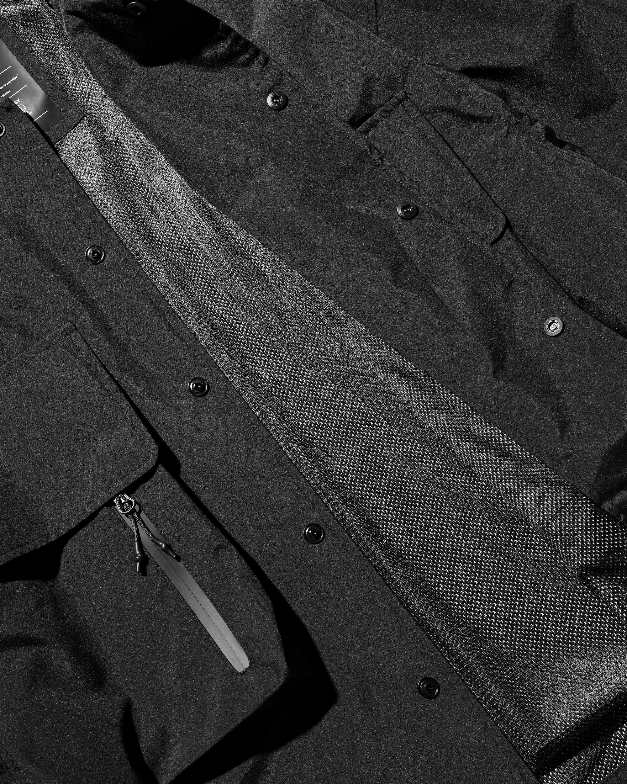 【9.10 WED 20:00- IN STOCK】+phenix WINDSTOPPER® by GORE-TEX LABS DETACHABLE WADING SHIRT JACKET (BLACK)
