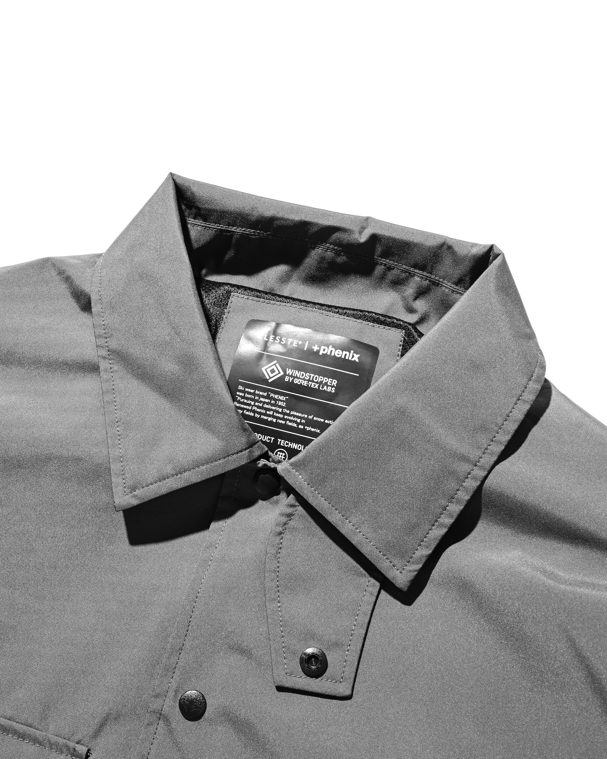 【9.10 WED 20:00- IN STOCK】+phenix WINDSTOPPER® by GORE-TEX LABS DETACHABLE WADING SHIRT JACKET (GRAPHAITE GRAY)