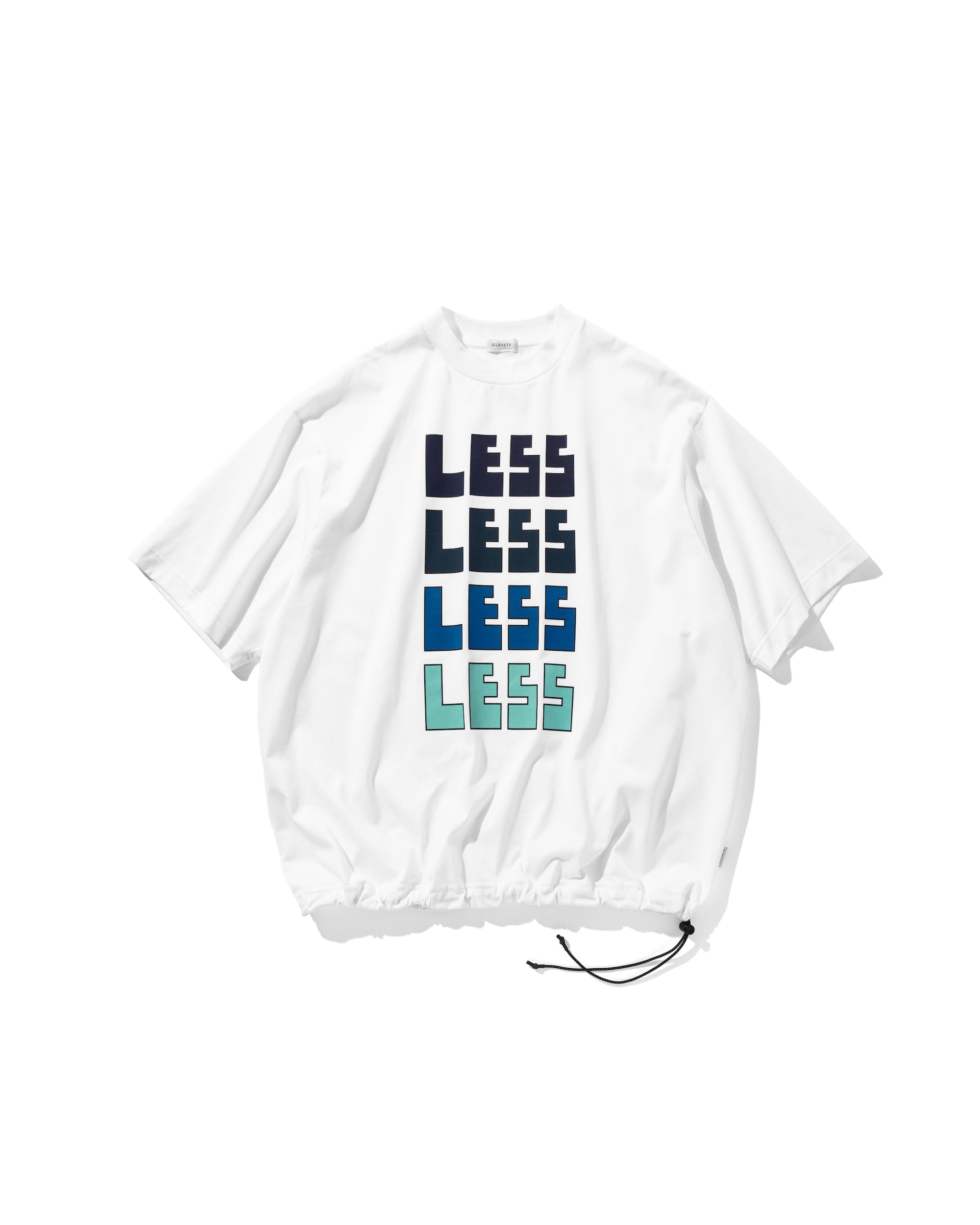 【7.17 WED 20:00- IN STOCK】“LESS” MASSIVE T-SHIRT WITH DRAWSTRINGS.