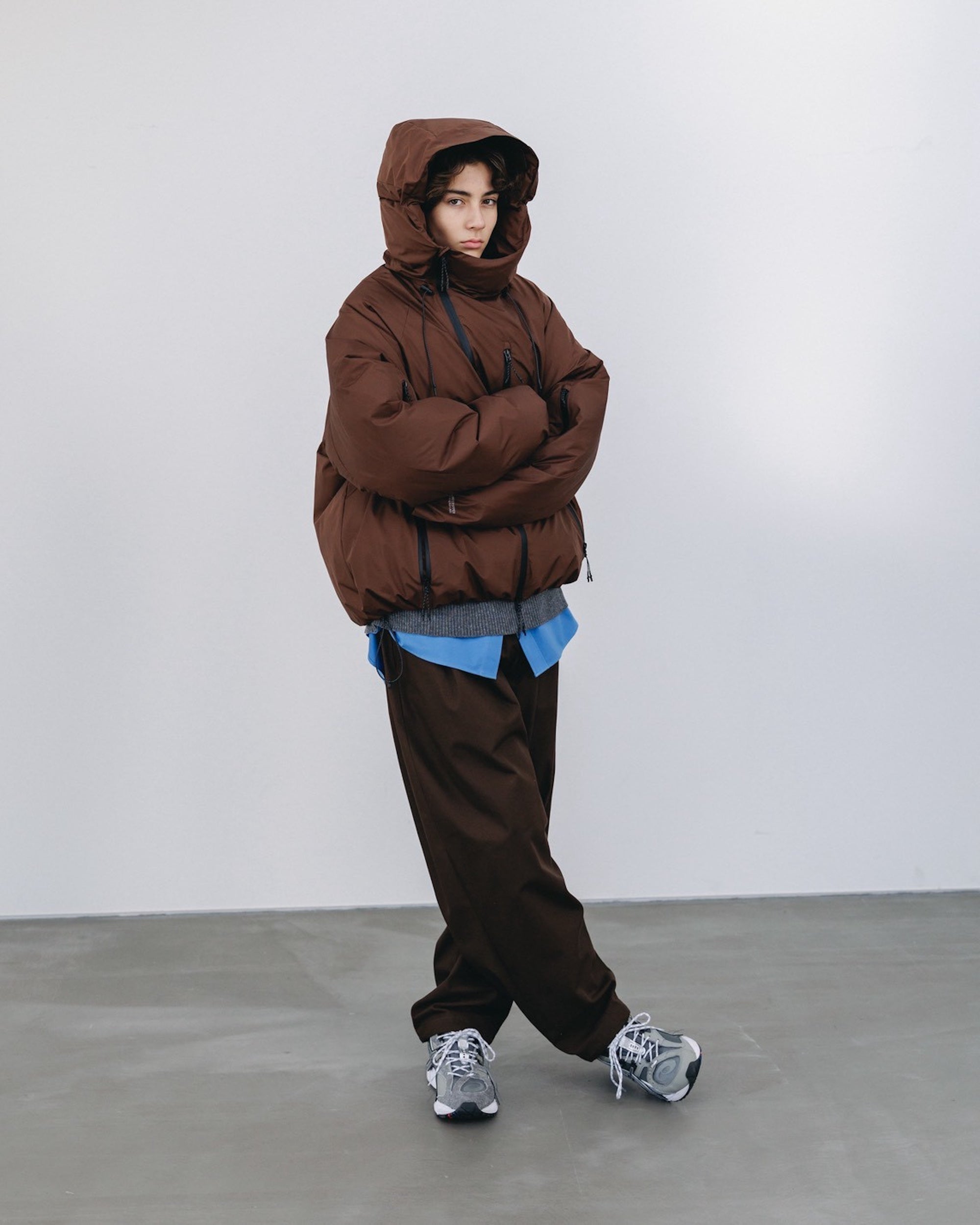 【12.20 SAT 20:00- IN STOCK】+phenix WINDSTOPPER® by GORE-TEX LABS CITY PUFFER JACKET (CHOCOLATE BROWN)