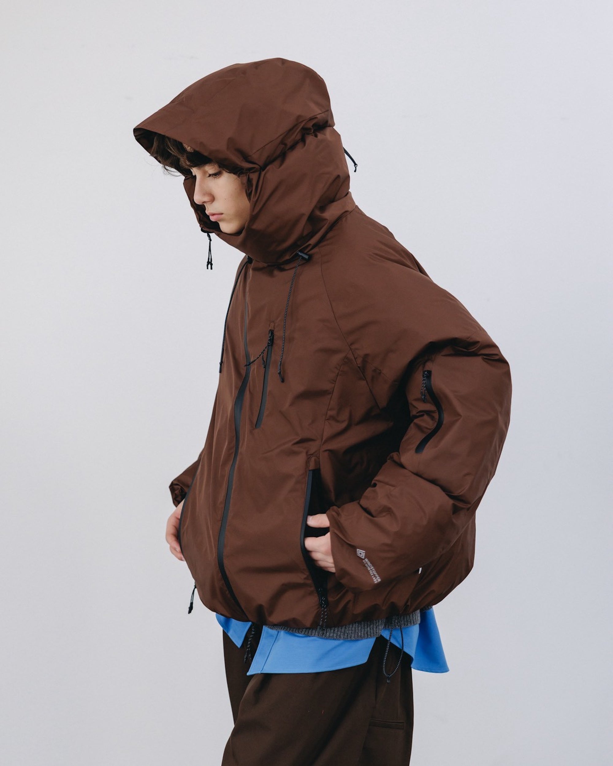 【12.20 SAT 20:00- IN STOCK】+phenix WINDSTOPPER® by GORE-TEX LABS CITY PUFFER JACKET (CHOCOLATE BROWN)