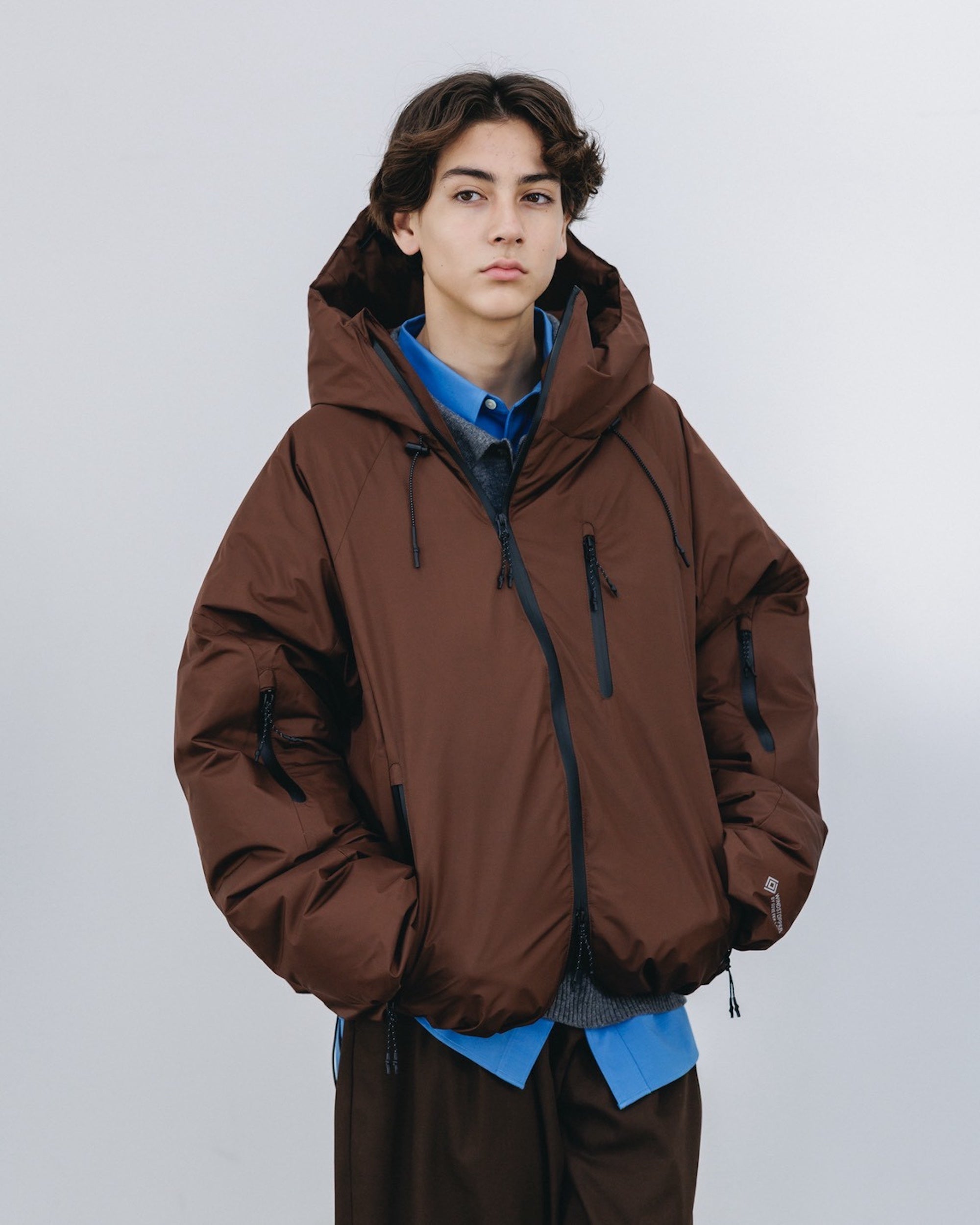 【12.20 SAT 20:00- IN STOCK】+phenix WINDSTOPPER® by GORE-TEX LABS CITY PUFFER JACKET (CHOCOLATE BROWN)