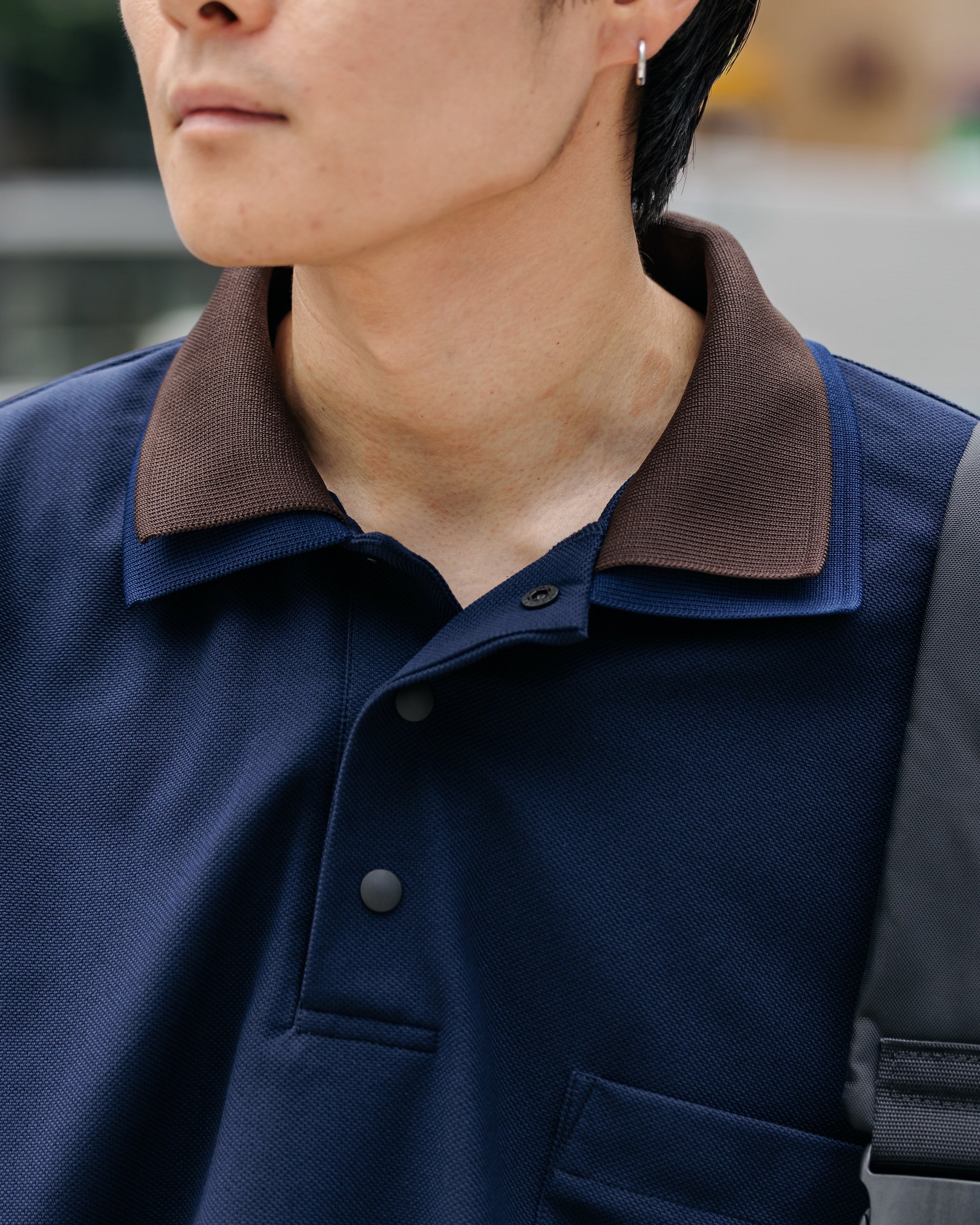 7.11 SAT 20:00- IN STOCK】ACTIVE CITY S/S DOUBLE COLLAR POLO SHIRT (NA