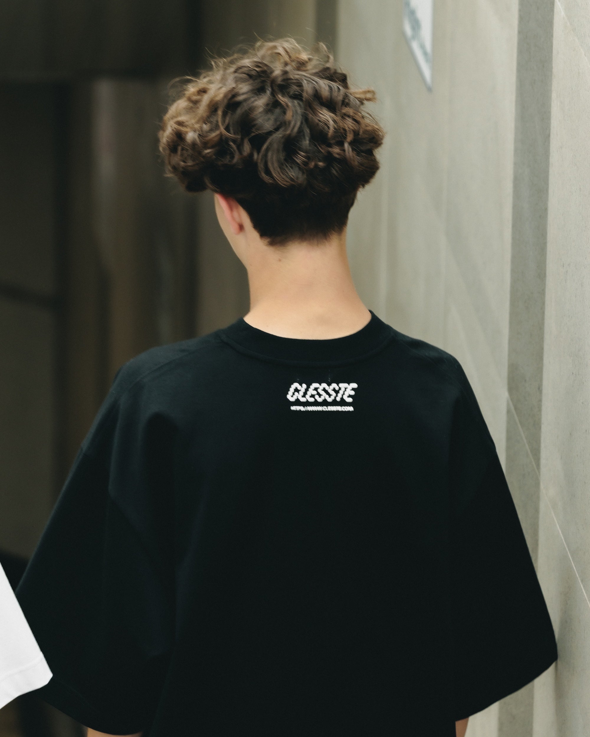 STAFF T-SHIRT WITH DRAWSTRINGS (BLACK)