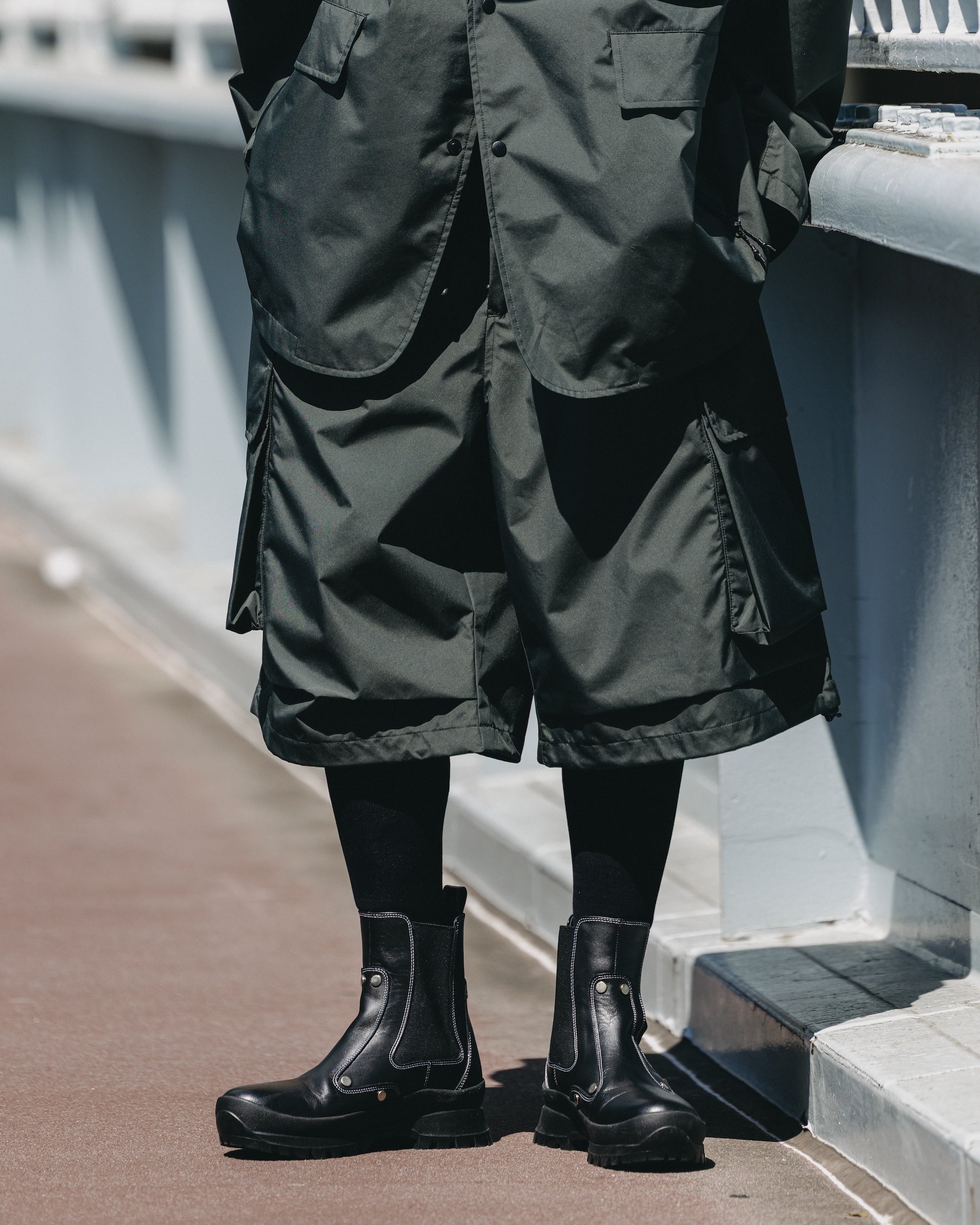 +phenix WINDSTOPPER® by GORE-TEX LABS CITY MILITARY HALF PANTS 001 (ASPHALT GRAY)