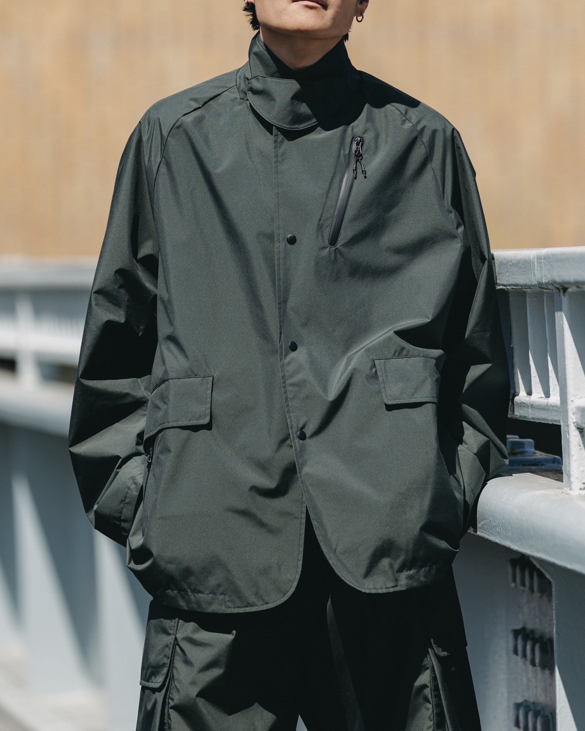 +phenix WINDSTOPPER® by GORE-TEX LABS ACTIVE CITY STORAGE JACKET (ASPHALT GRAY)