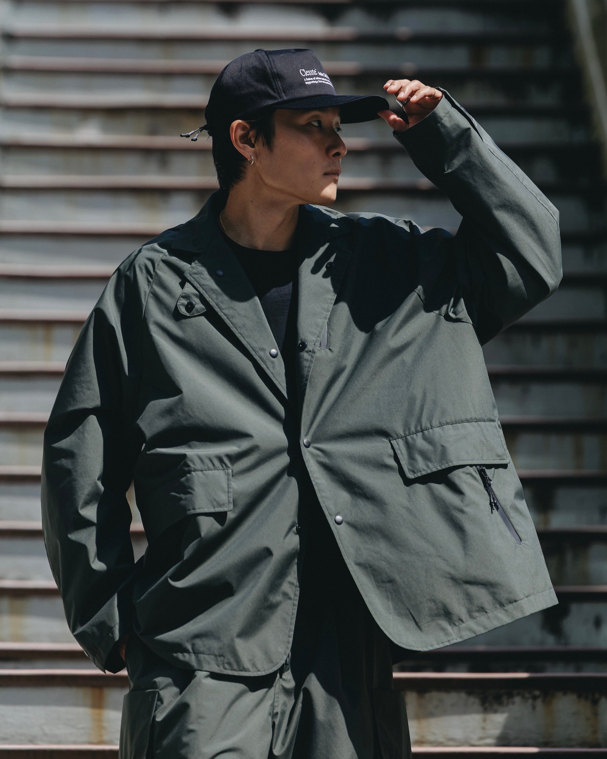 +phenix WINDSTOPPER® by GORE-TEX LABS ACTIVE CITY STORAGE JACKET (ASPHALT GRAY)
